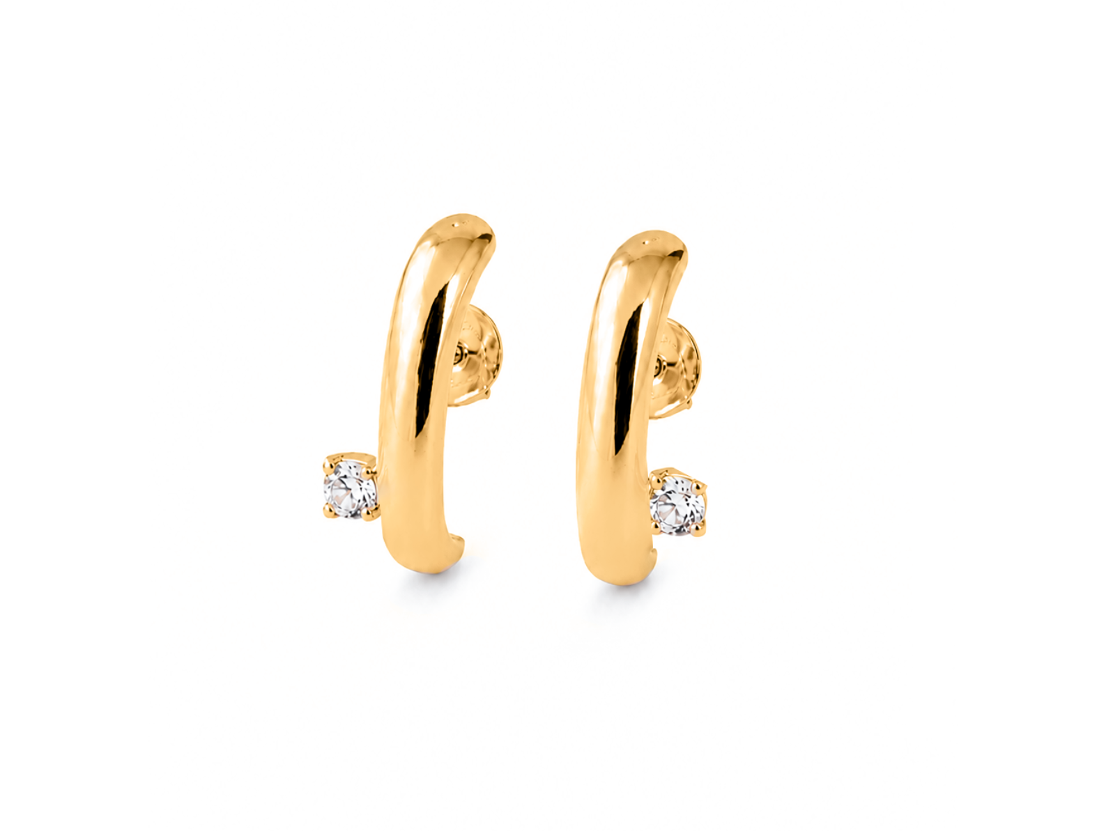 Brinco Earhook Liso Pontinho De Luz