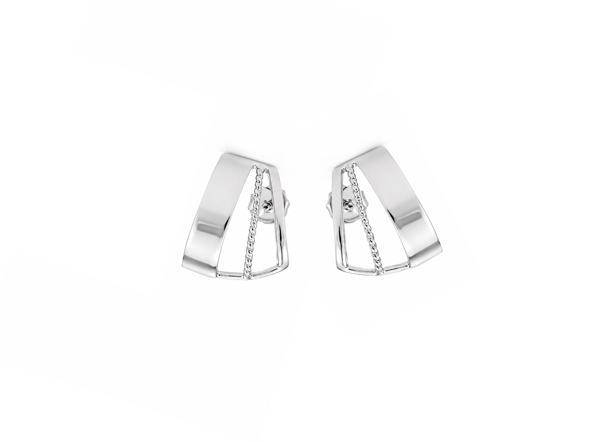 Brinco Earhook Três Aros Liso/Trabalhado