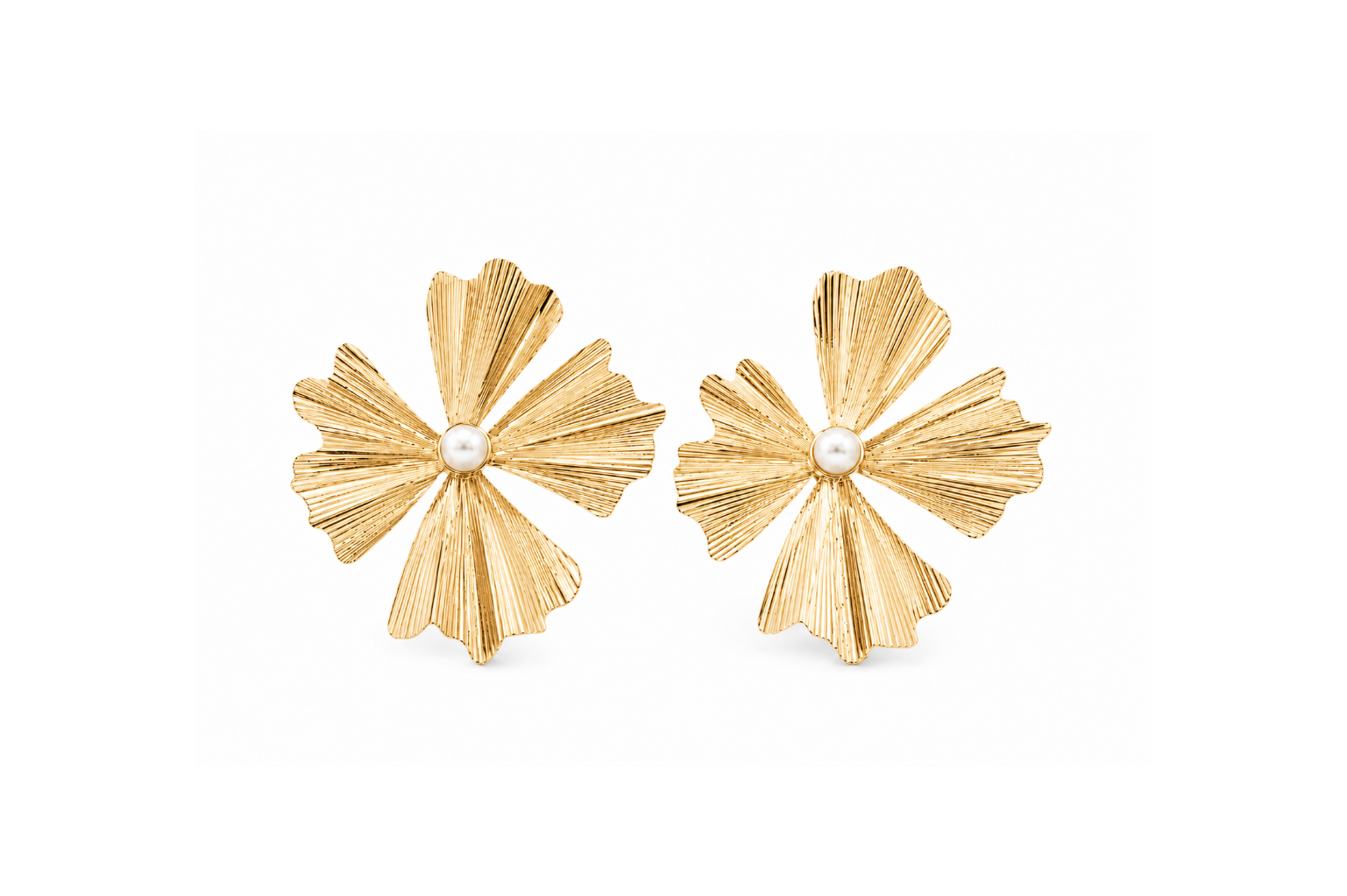 Brinco Maxi Flor Diamantado