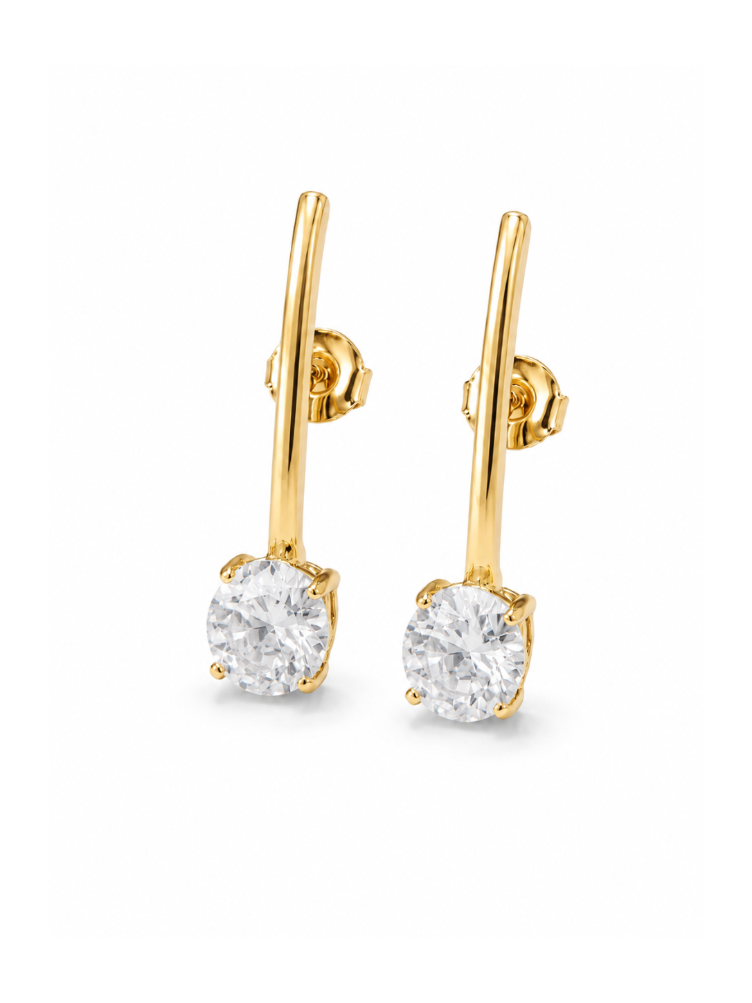 Brinco Earhook Zircônia Oval