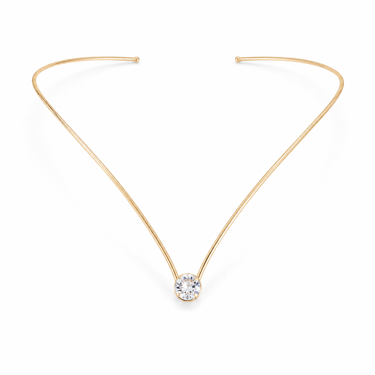 Choker Aro Ponto de Luz Zircônia