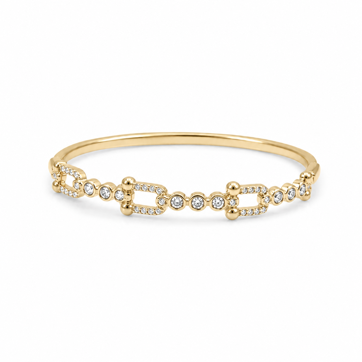 Bracelete Ferradura Cravejado