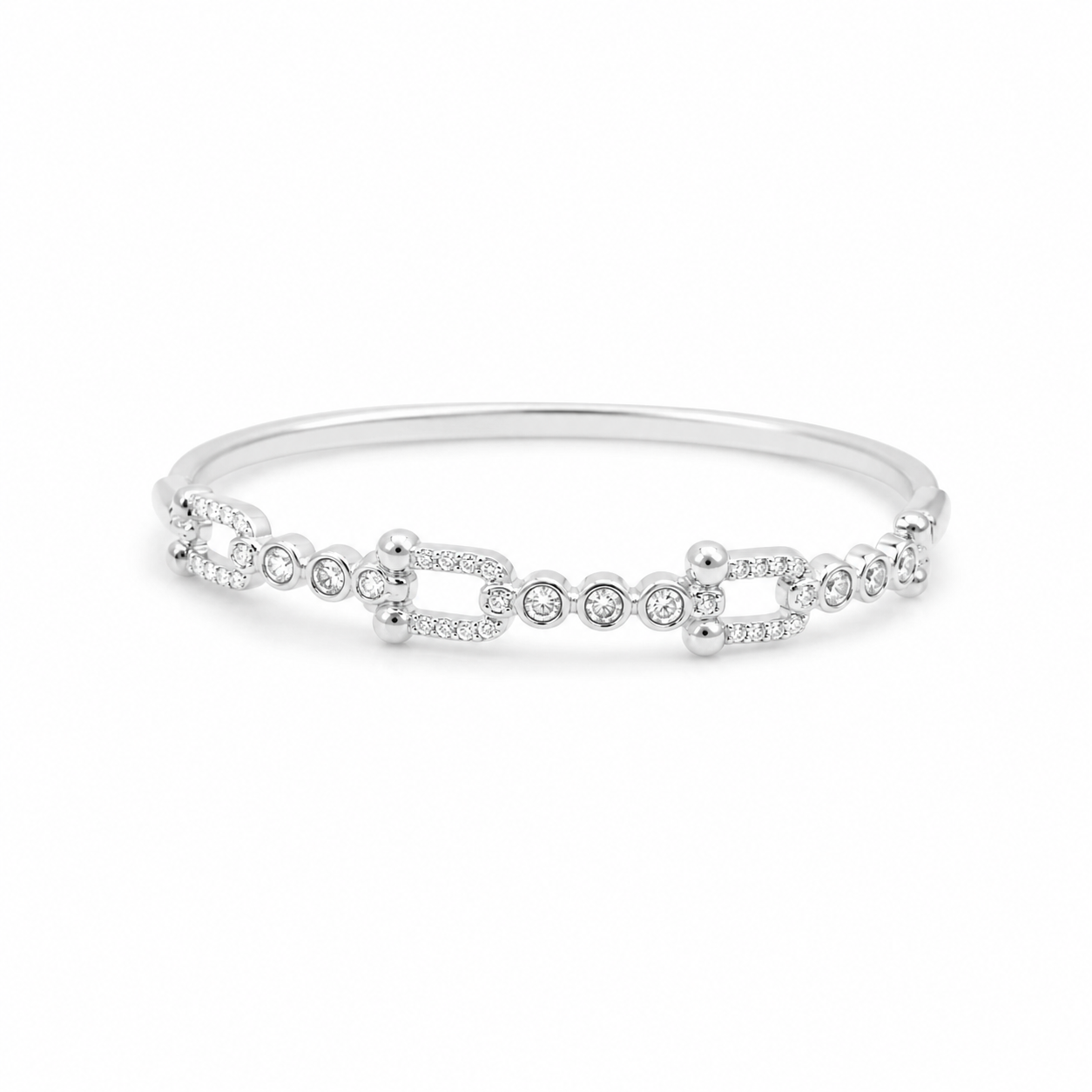 Bracelete Ferradura Cravejado