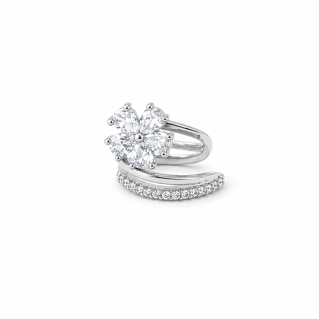 Piercing Flor Zircônia