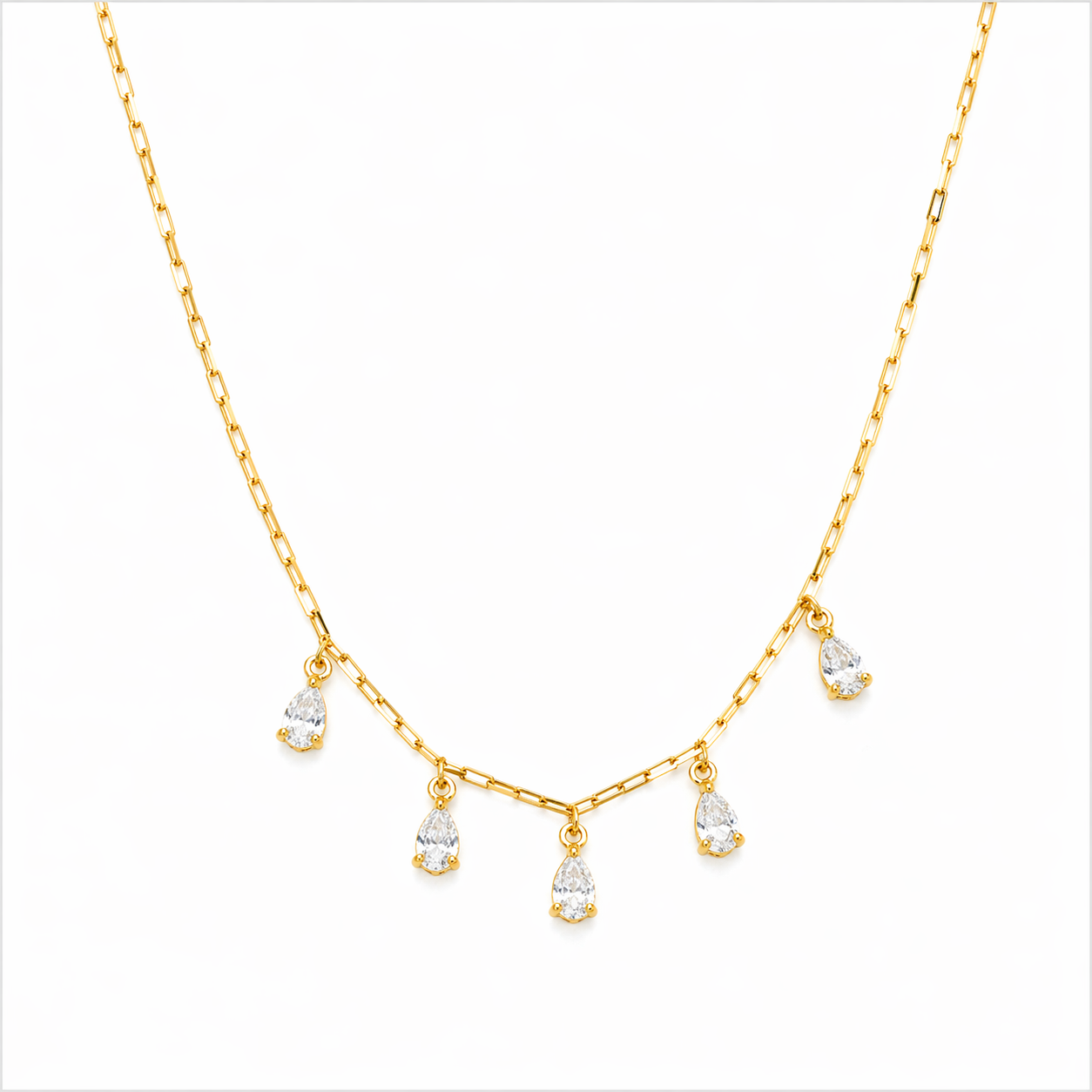 Colar Gotas Penduradas