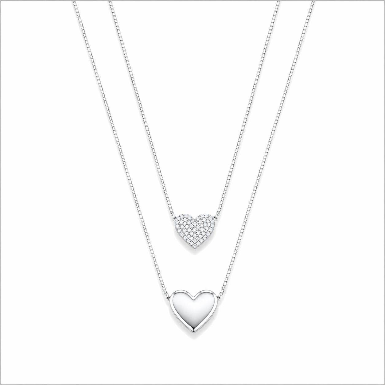 Colar Escapulário Corações