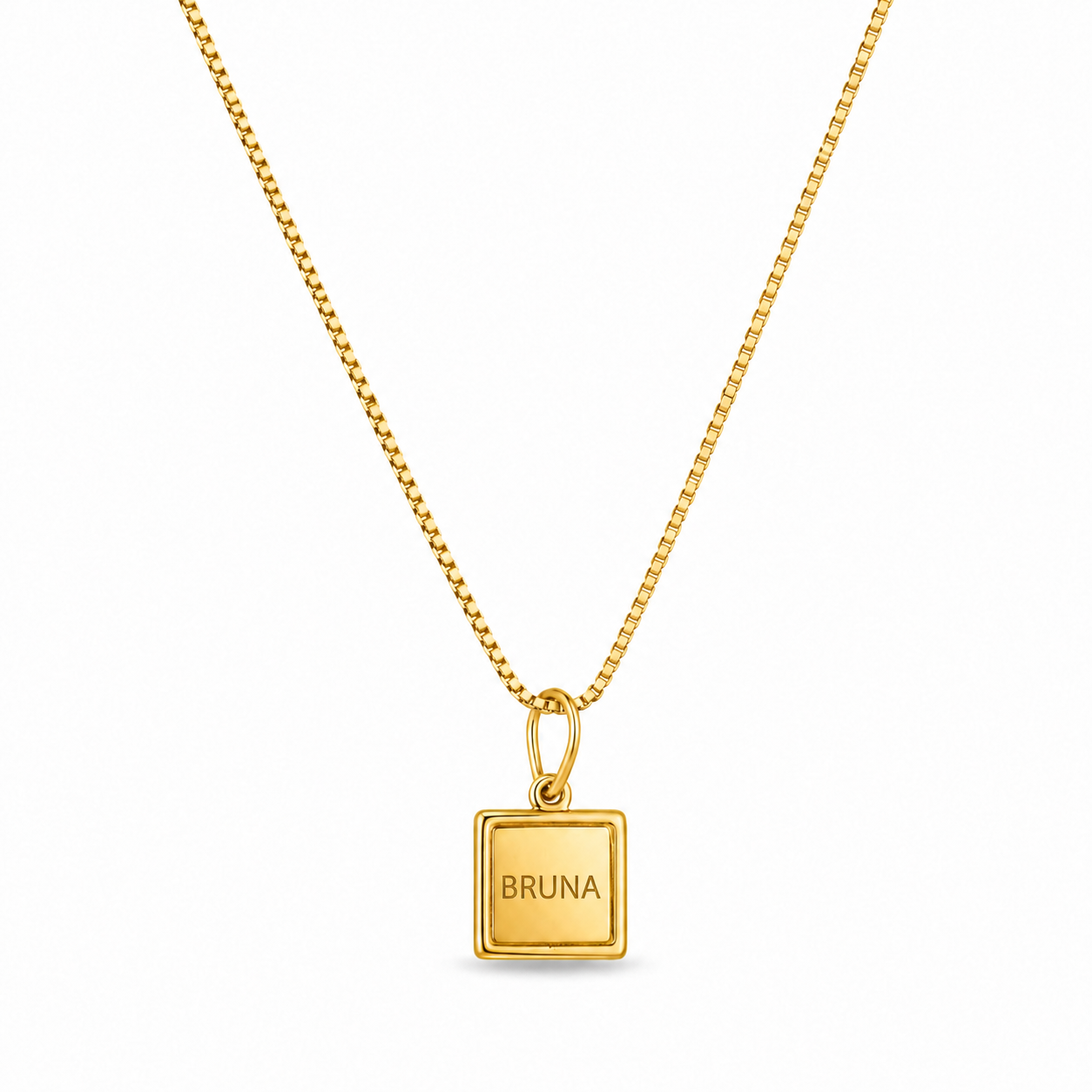 Colar Personalizável Quadrado