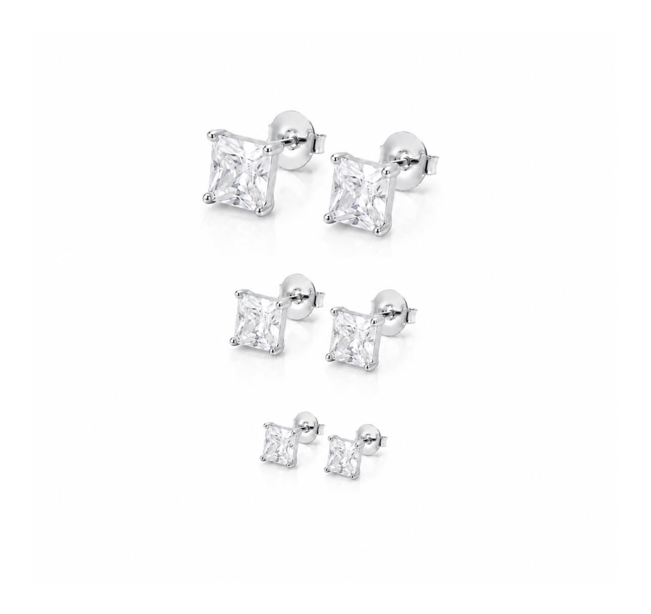 Trio Zircônias Quadradas