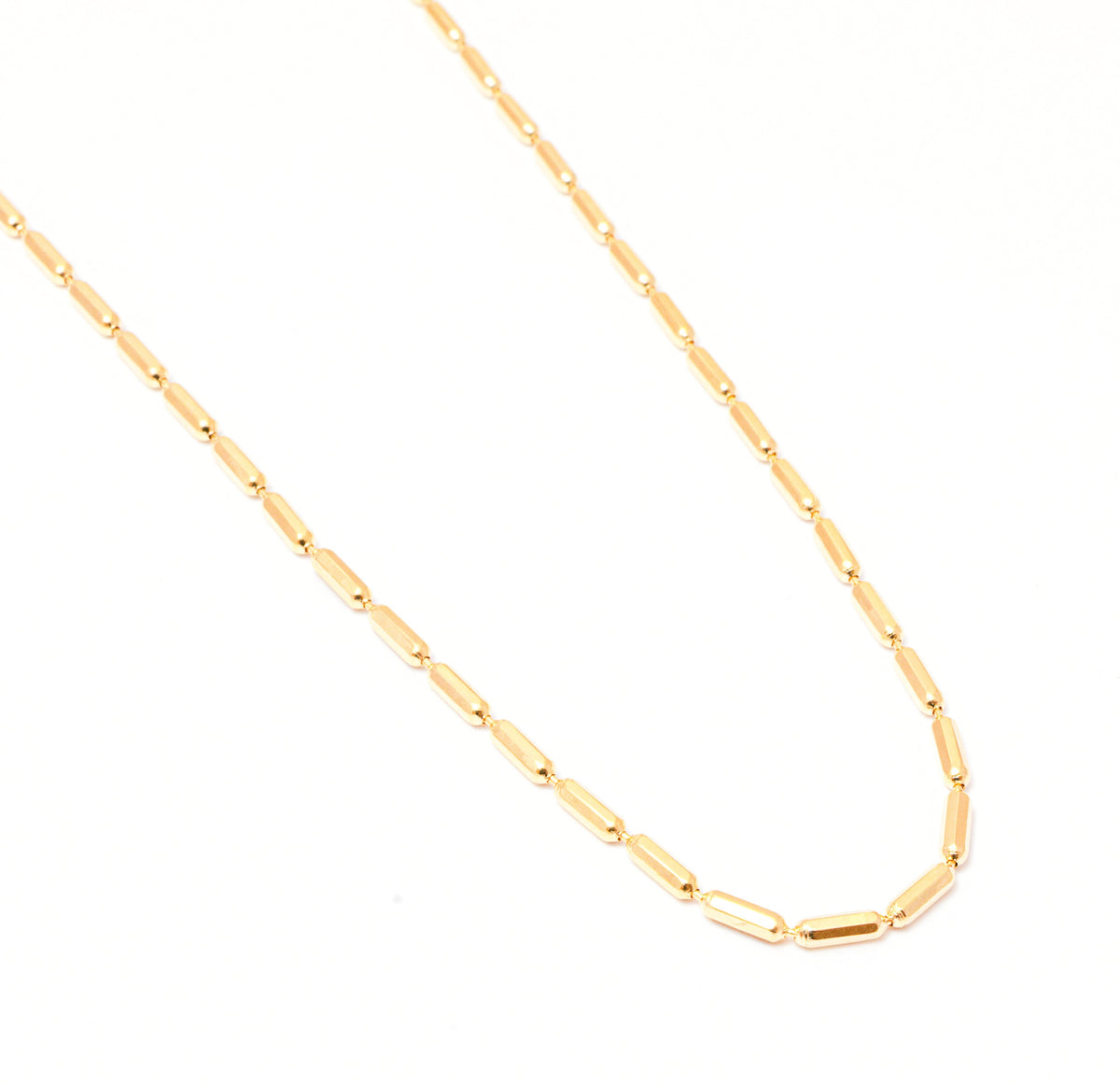 Colar Feminino Tubinho Minimalista Banhado a Ouro 18k