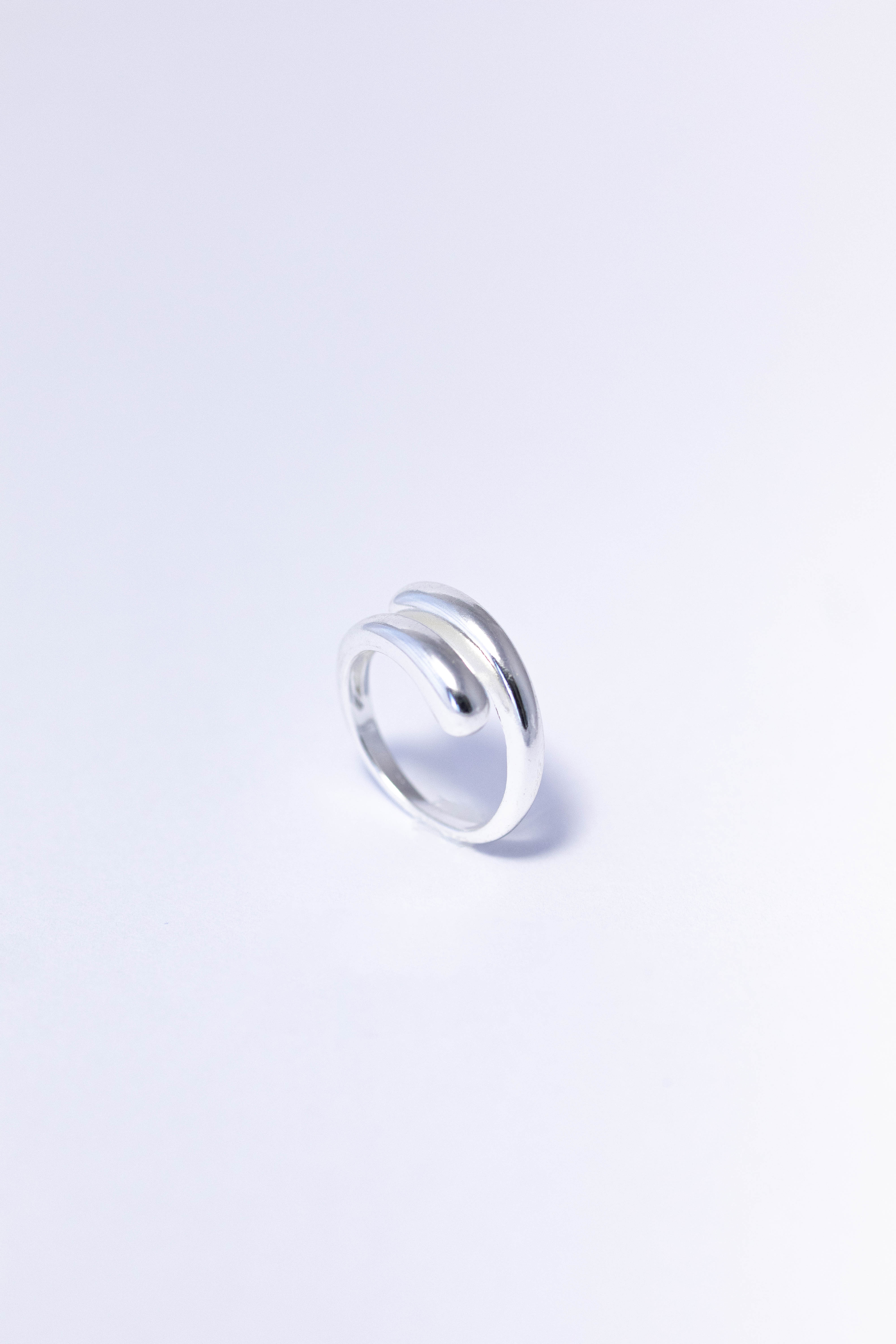 Anel Snake Liso Prata