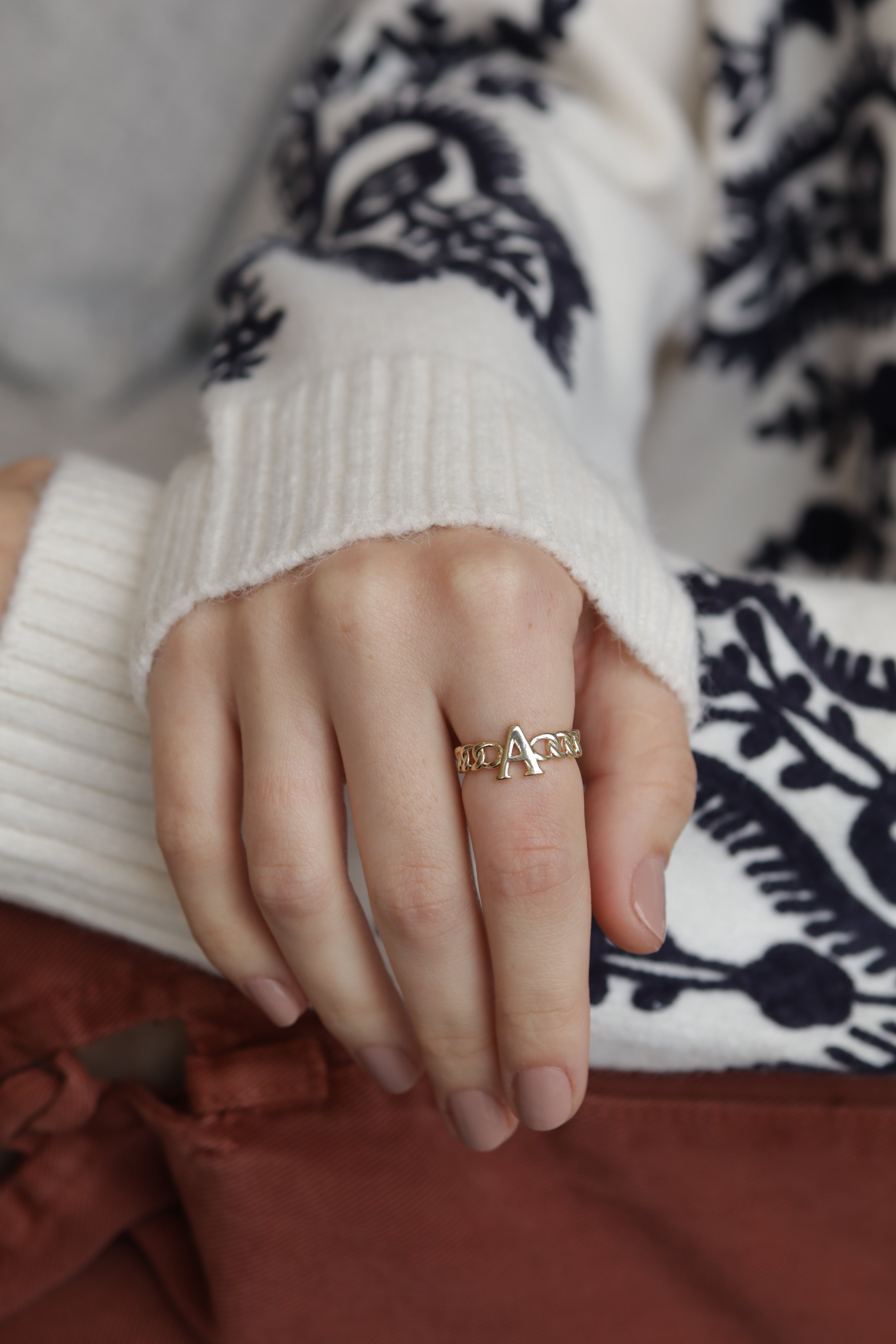 Anel Inicial Regulável Dourado