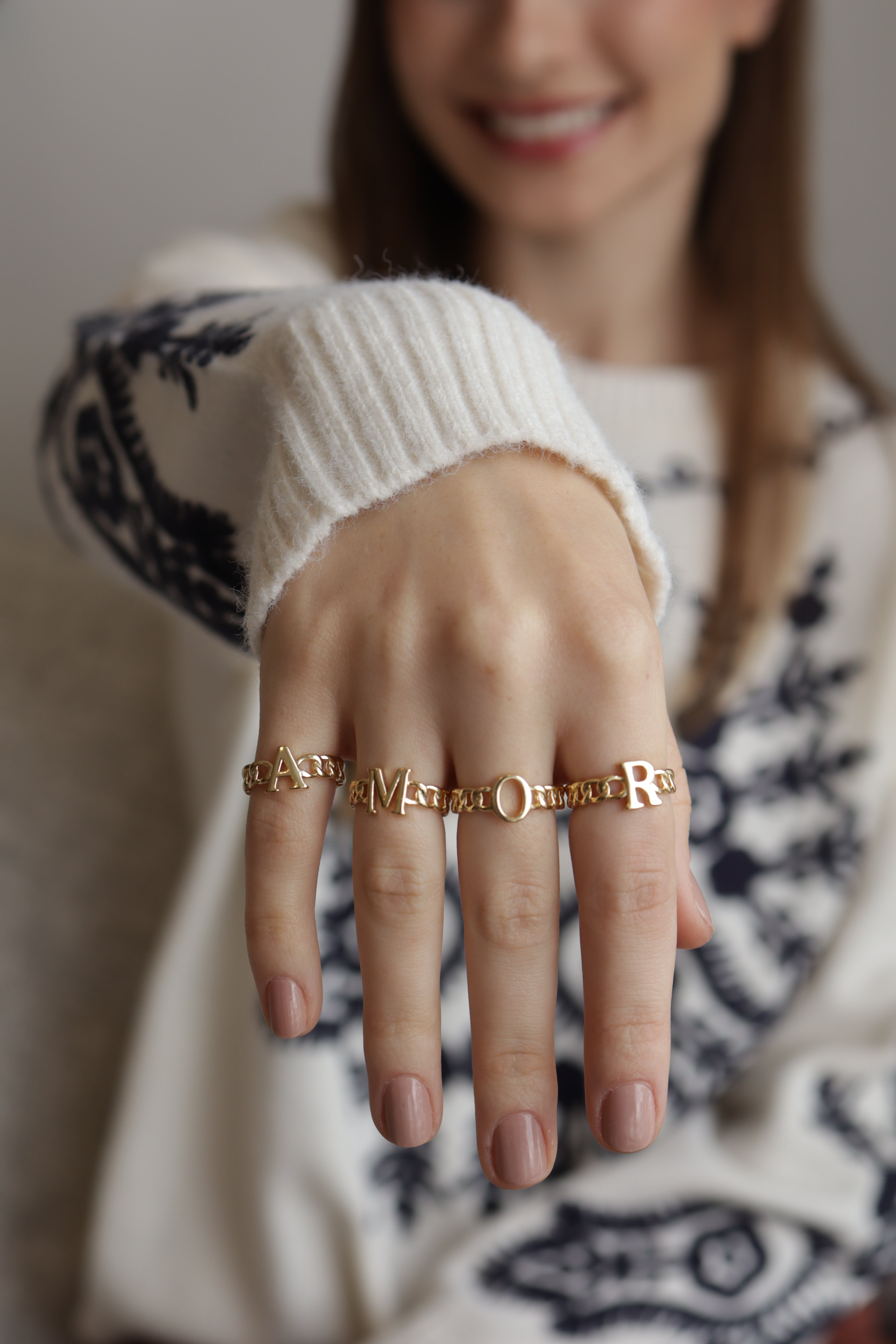 Anel Inicial Regulável Dourado