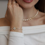 Pulseira Riviera Trevo Dourado