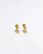 Brinco Dois Trevinhos Dourado