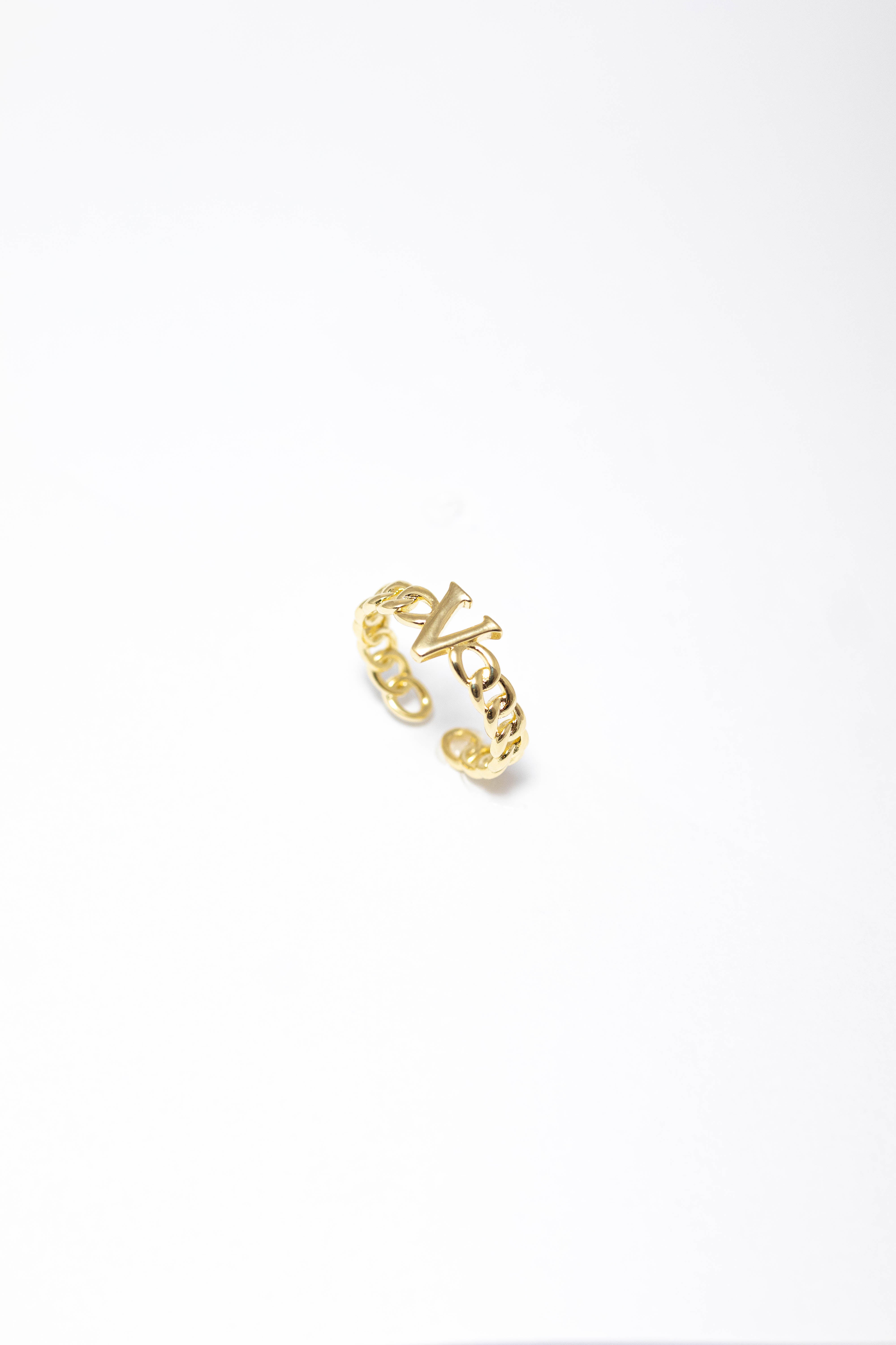 Anel Inicial Regulável Dourado