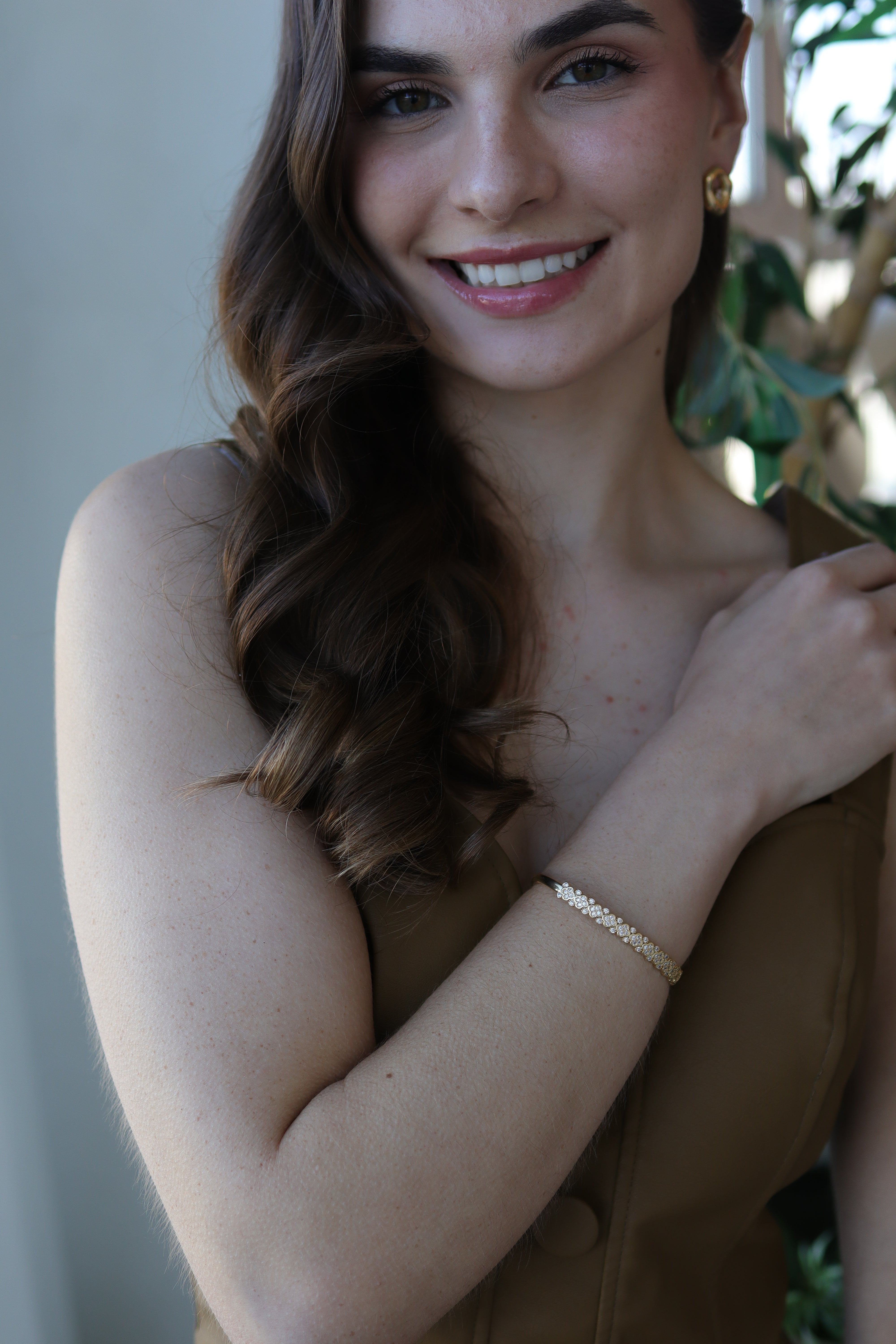 Bracelete Trevo Zircônia