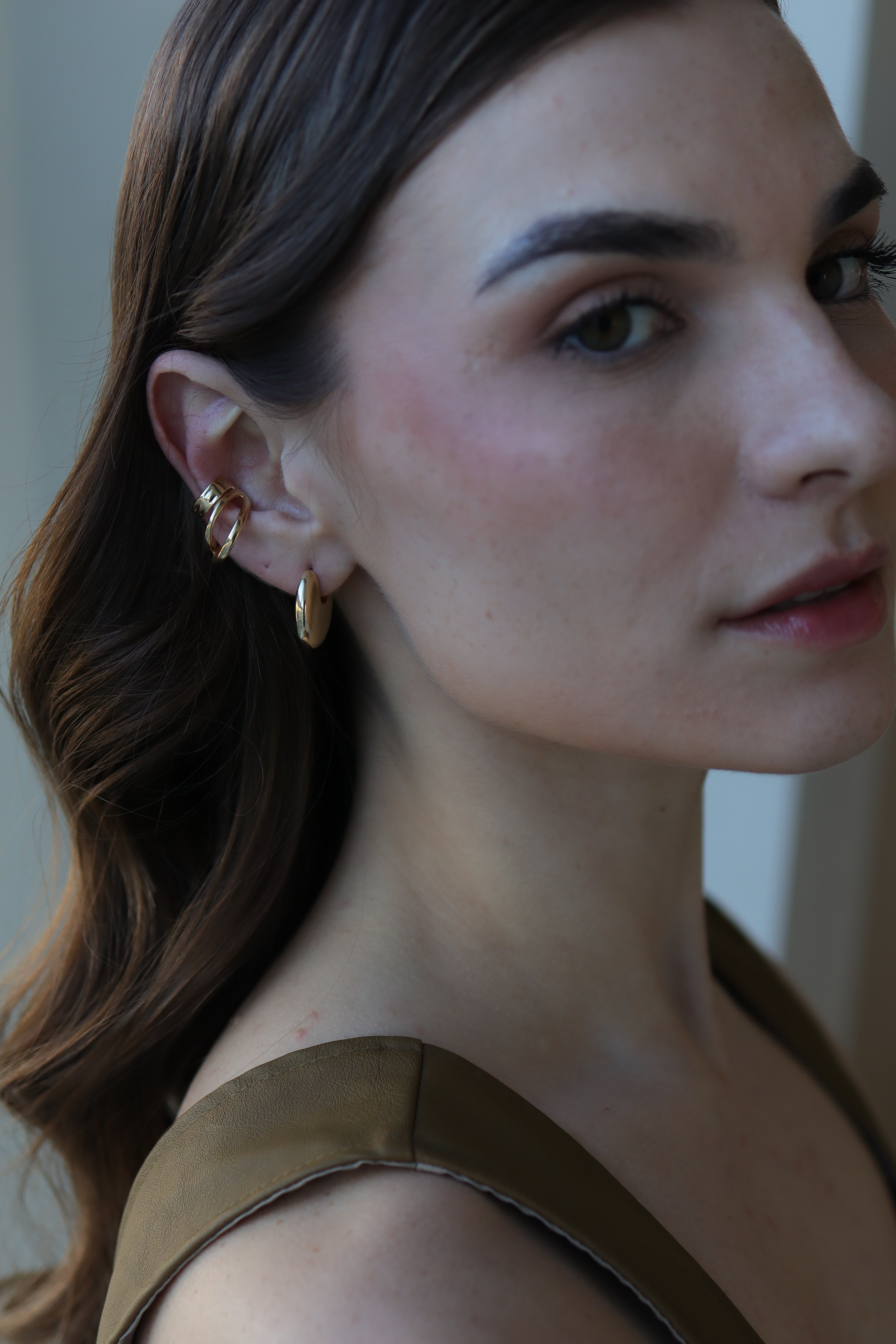 Piercing Três Aros Dourado