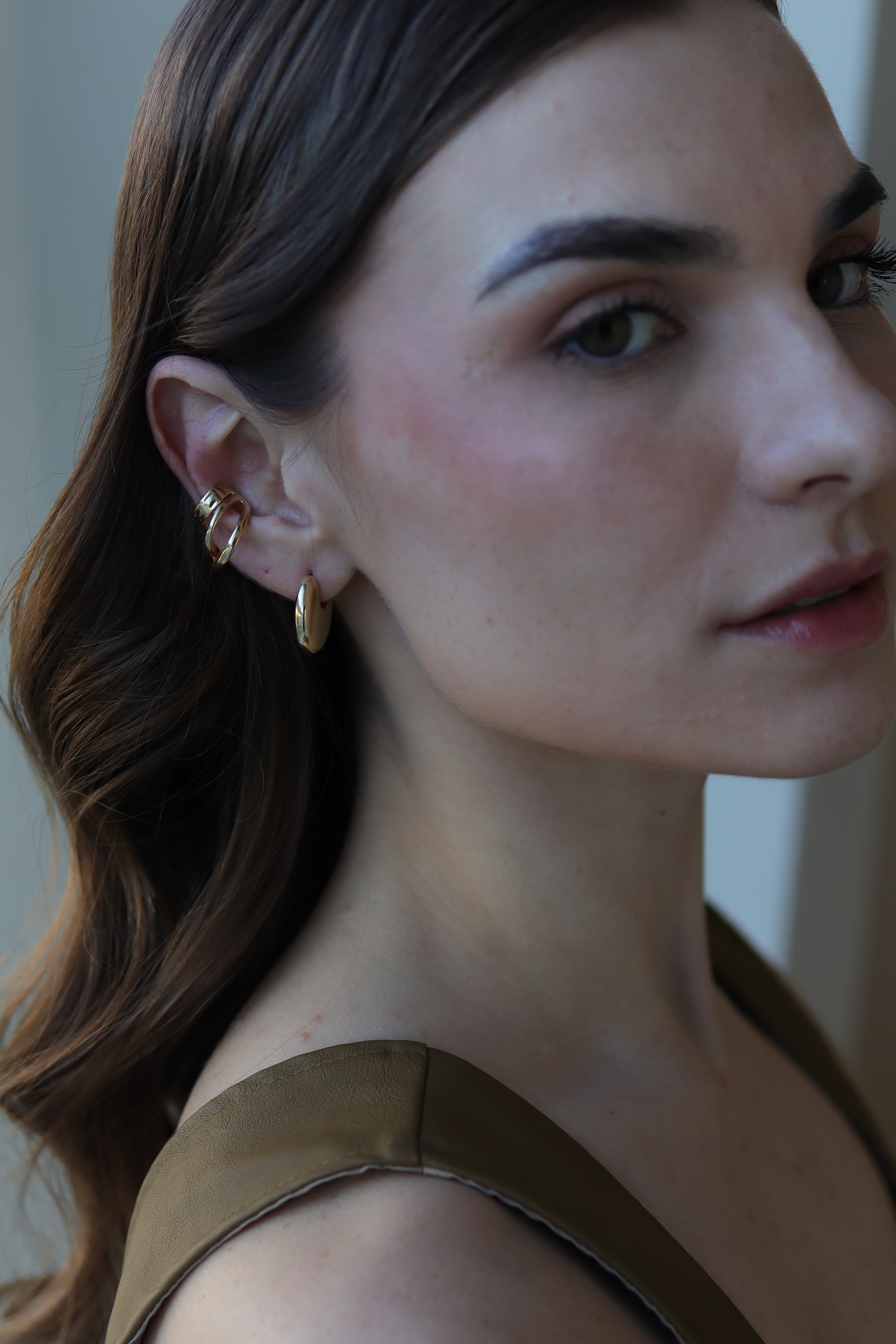 Piercing Três Aros Dourado