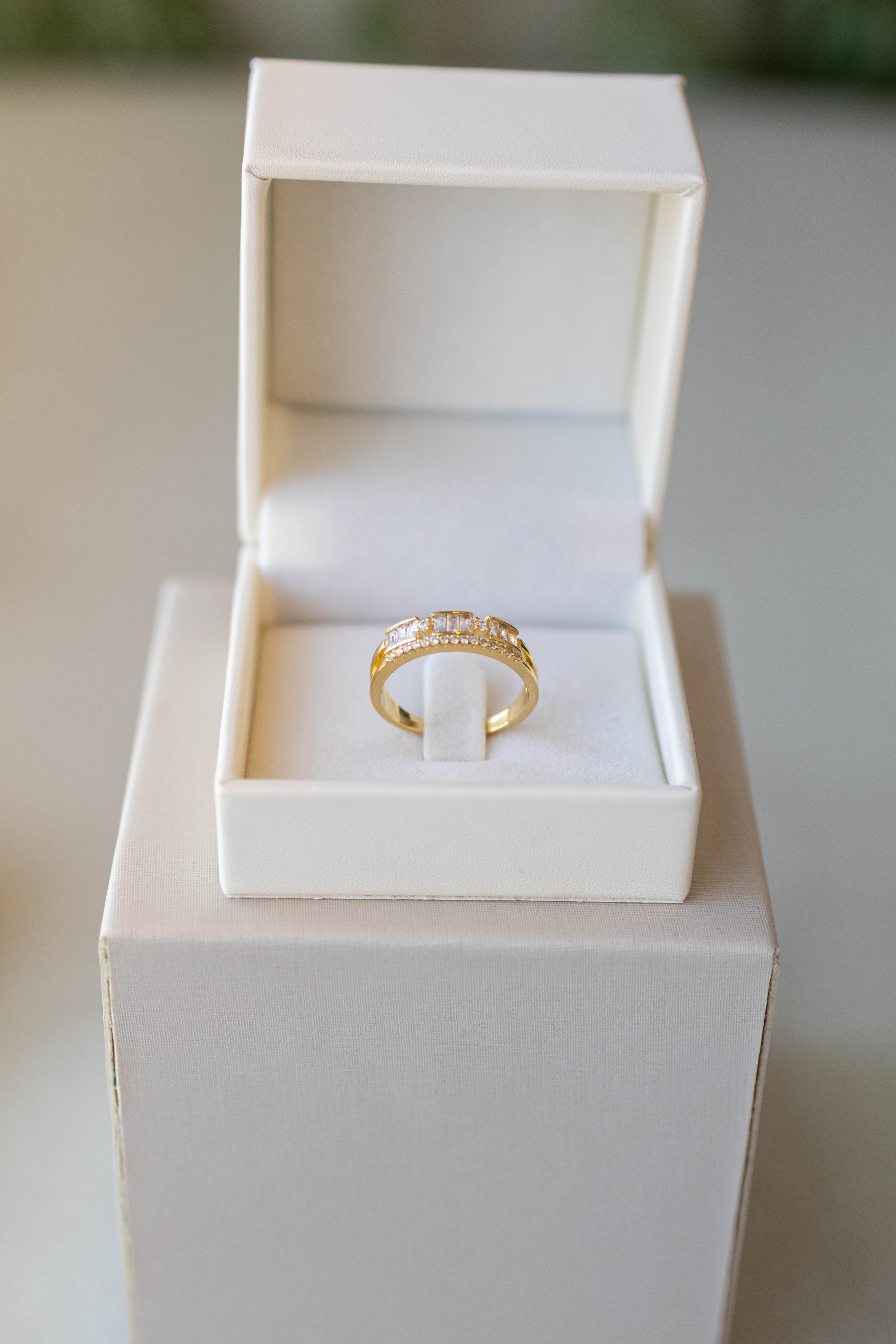 Anel Aro Duplo Zircônias