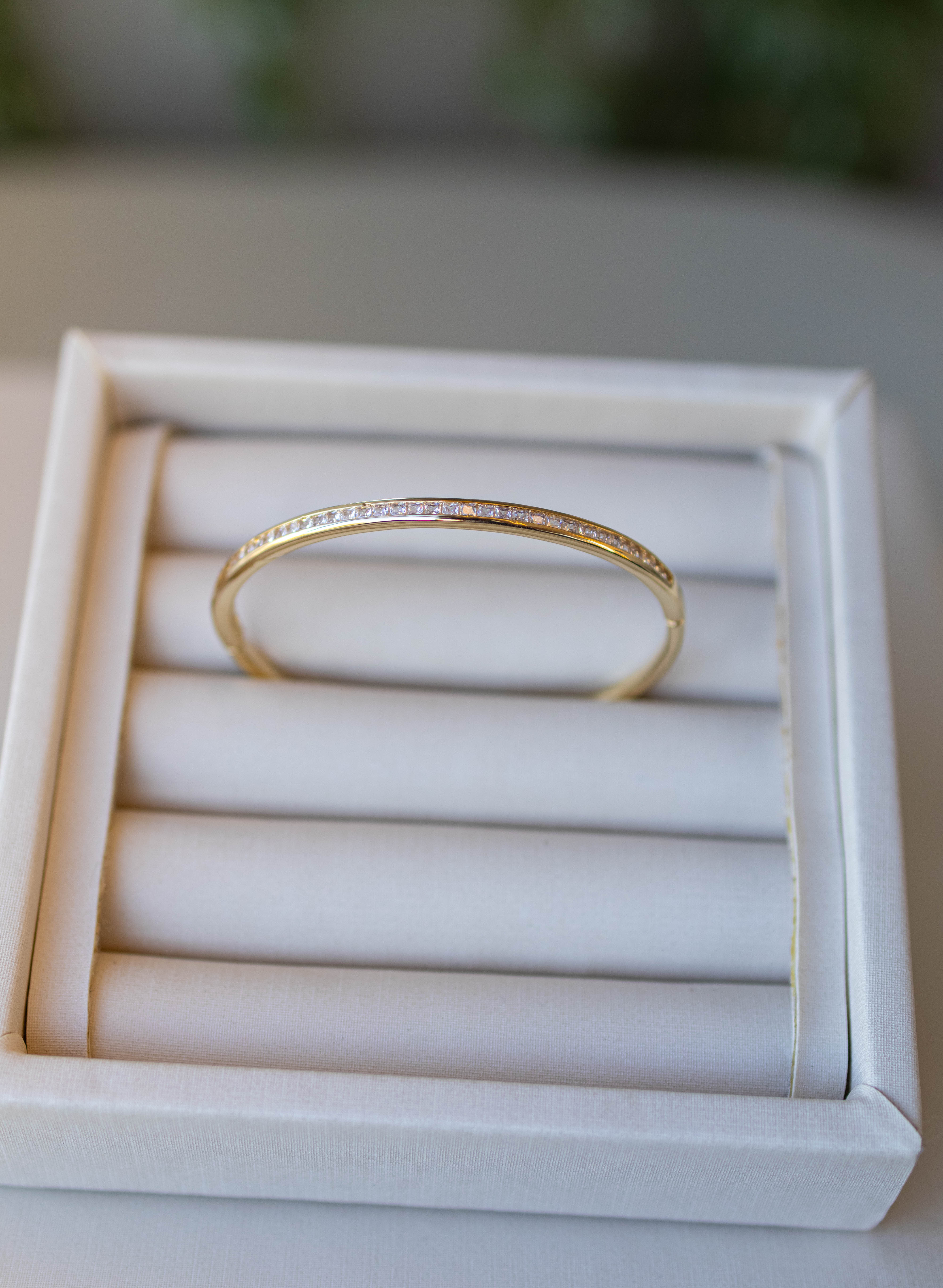 Bracelete Zircônia Quadrada