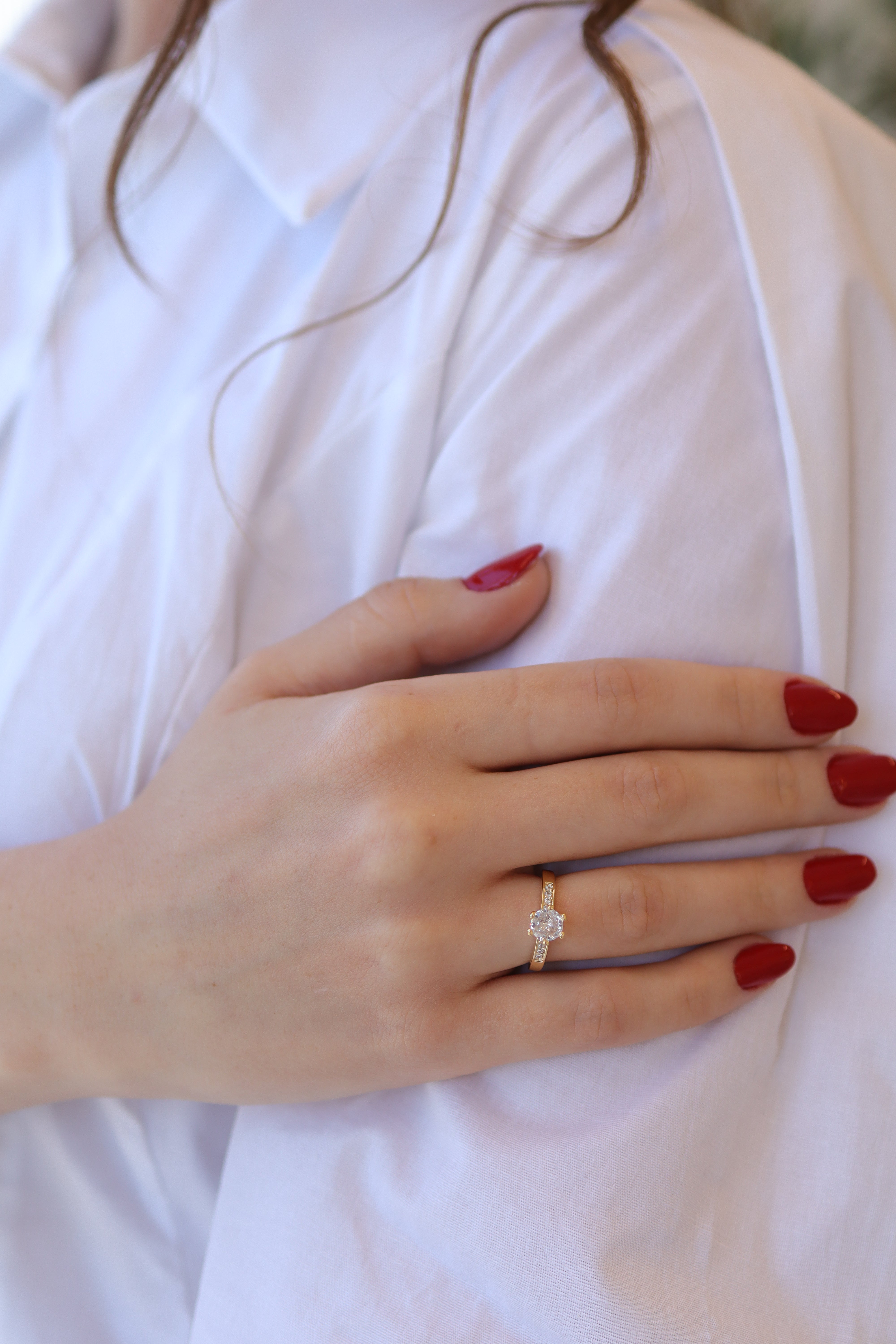 Anel Regulável Solitário