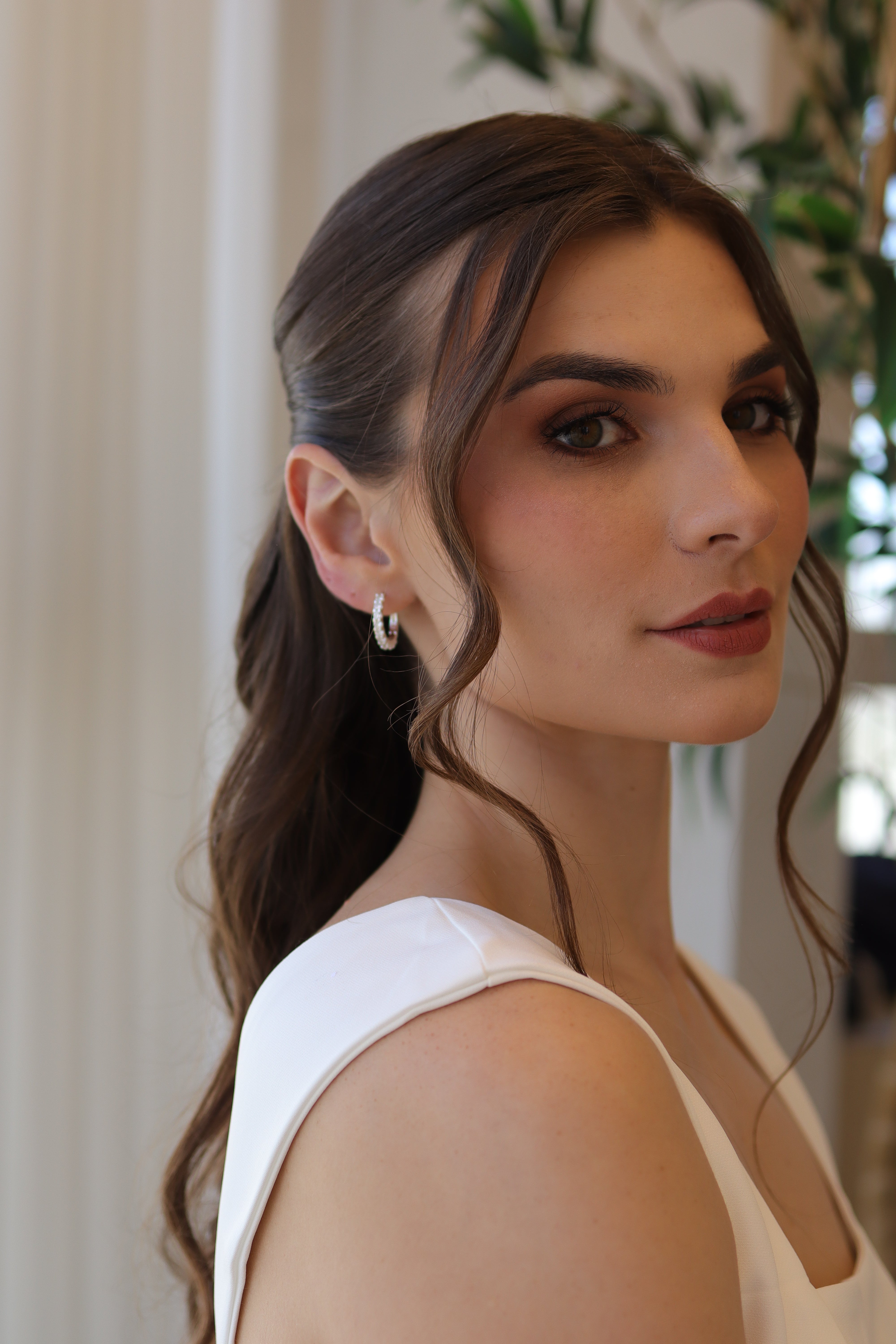 Brinco Argola Fina Zircônia