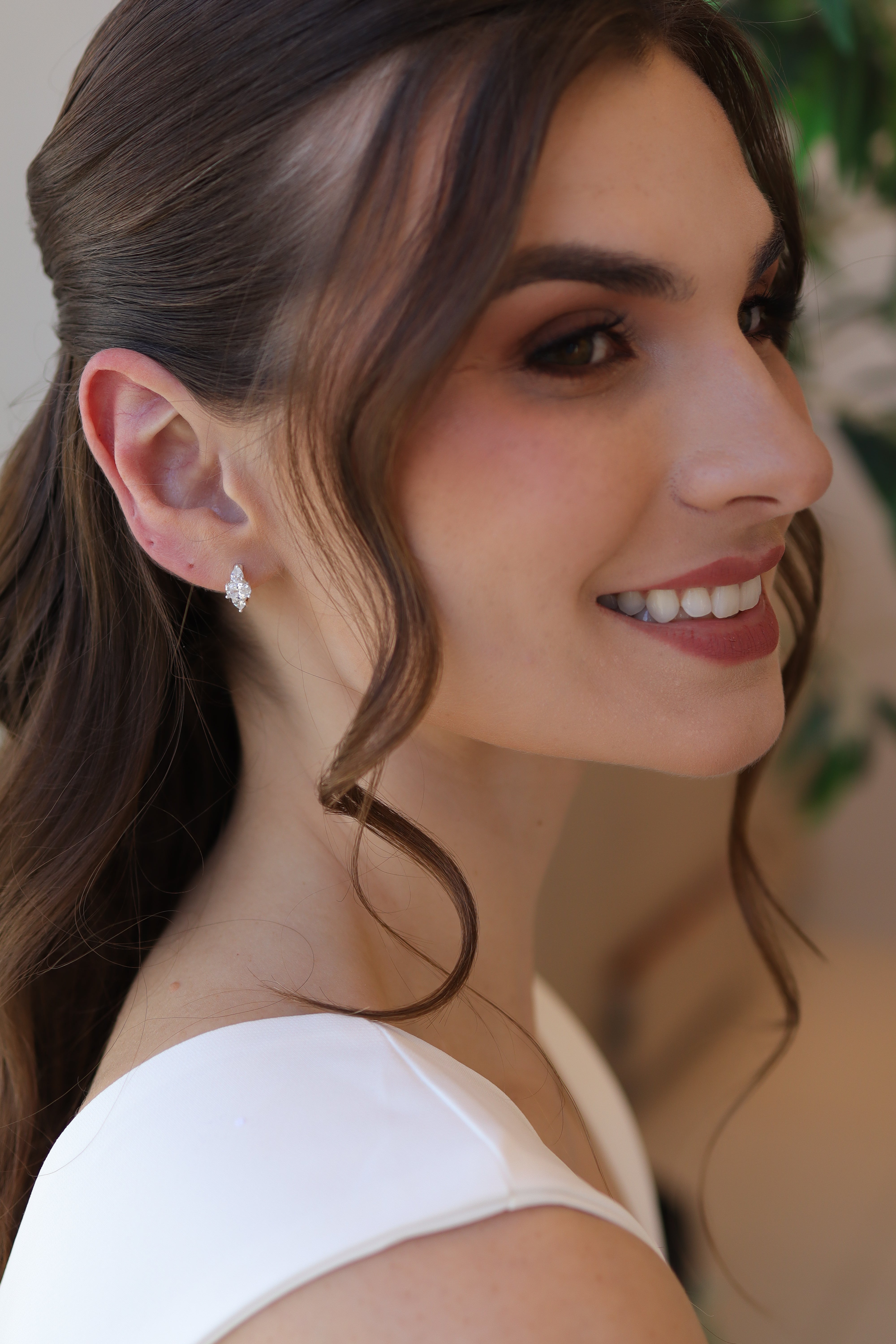 Brinco Argolinha Zircônias