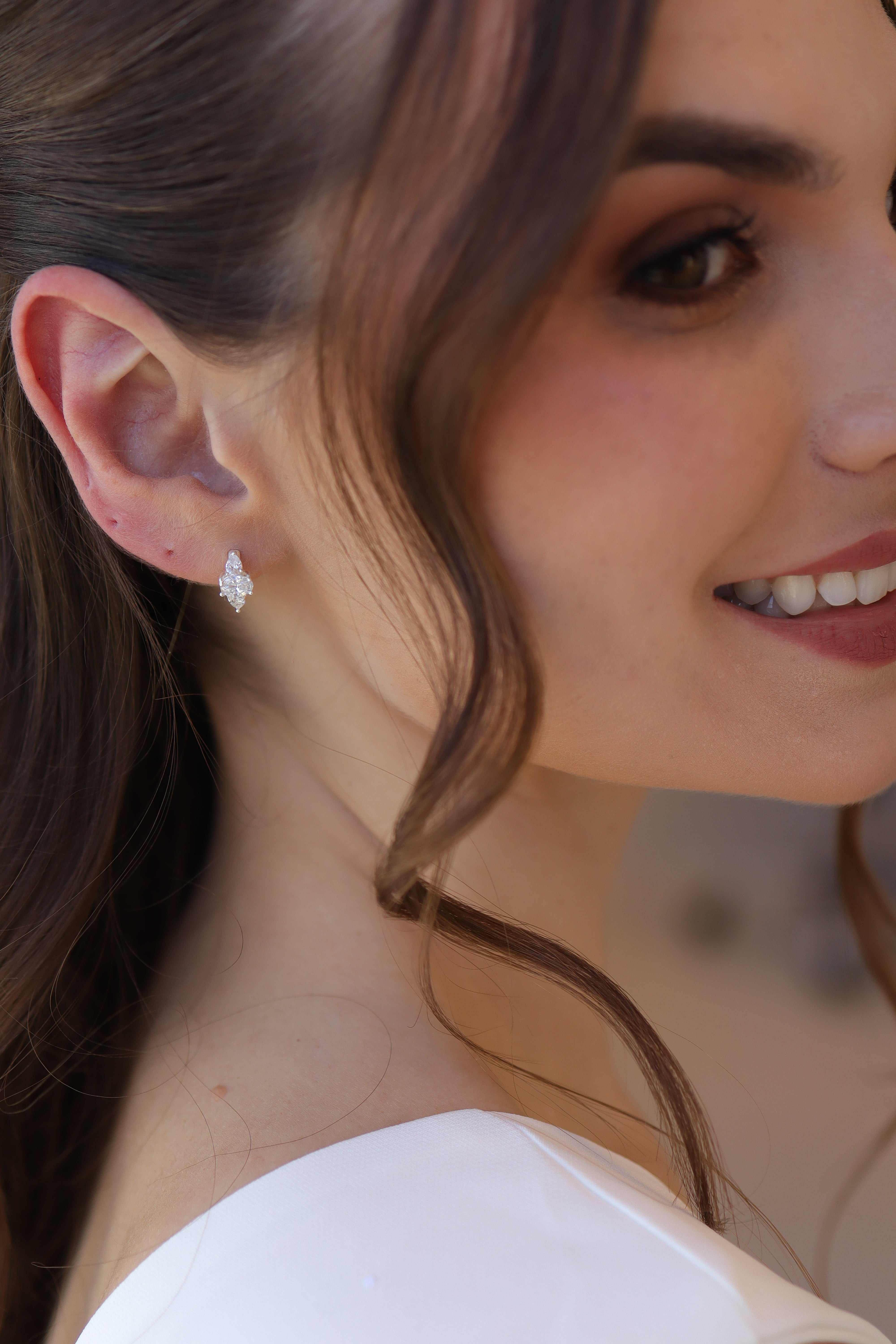 Brinco Argolinha Zircônias