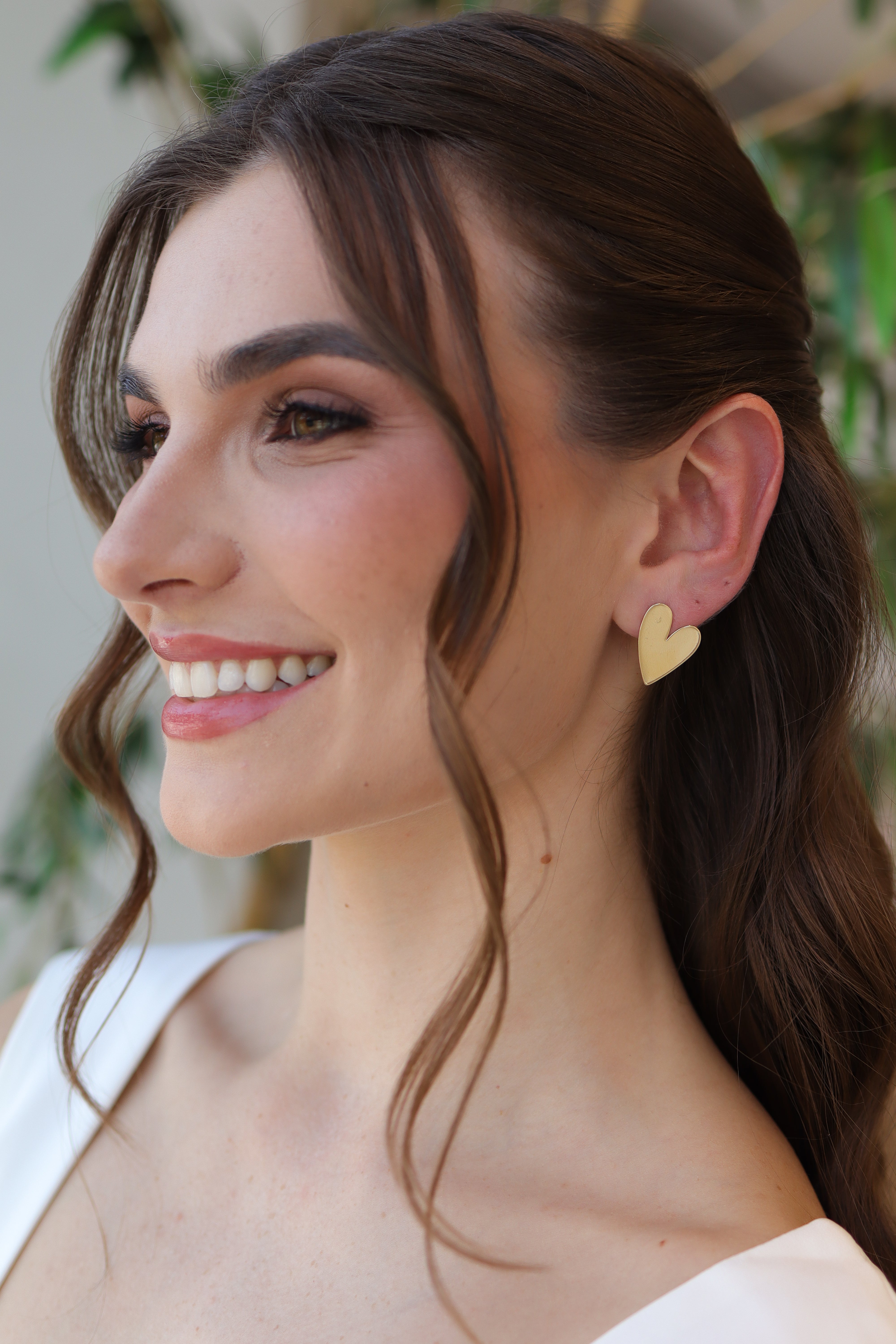 Brinco Coração Chapa