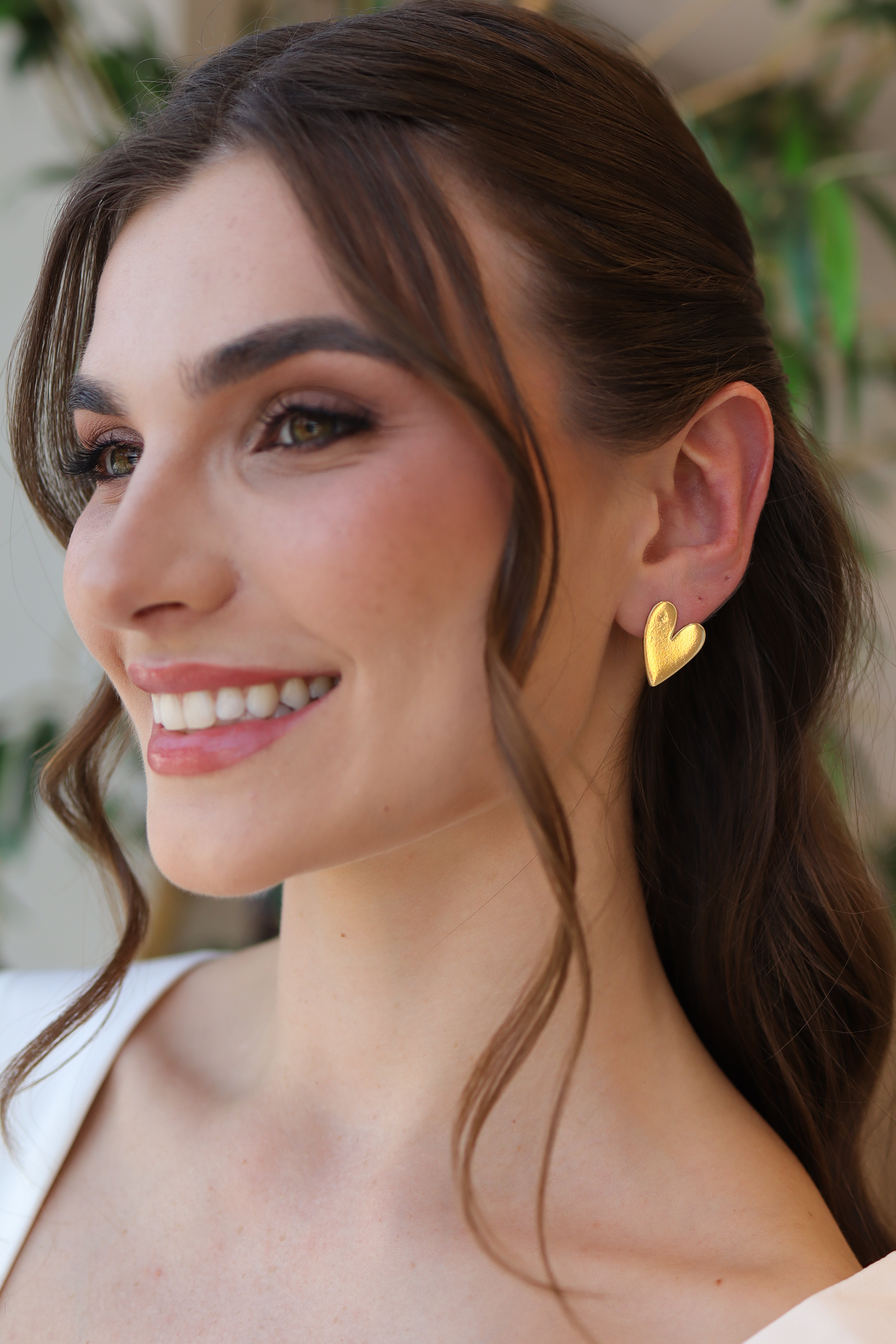 Brinco Coração Chapa