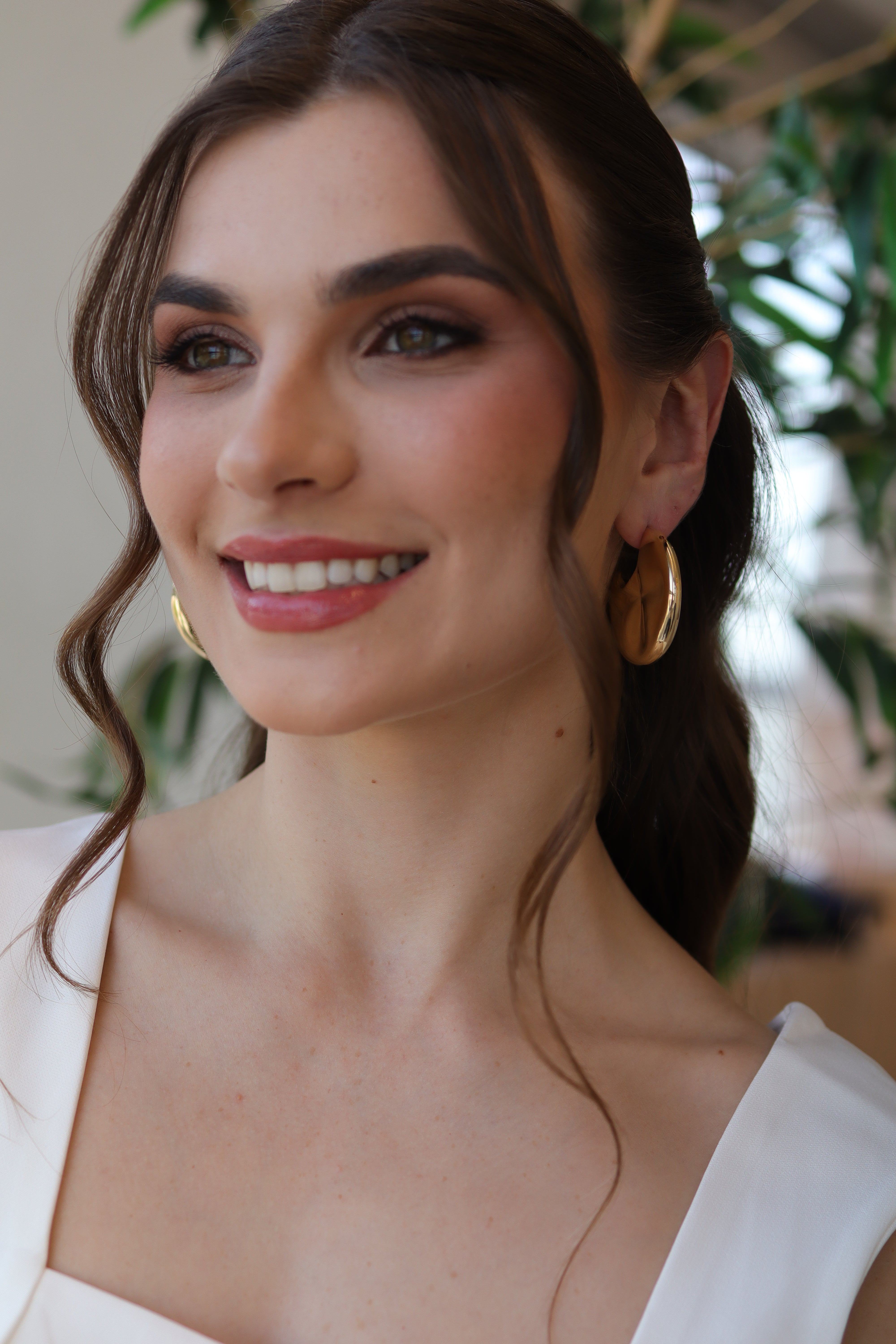 Brinco Argola Lua Dourado