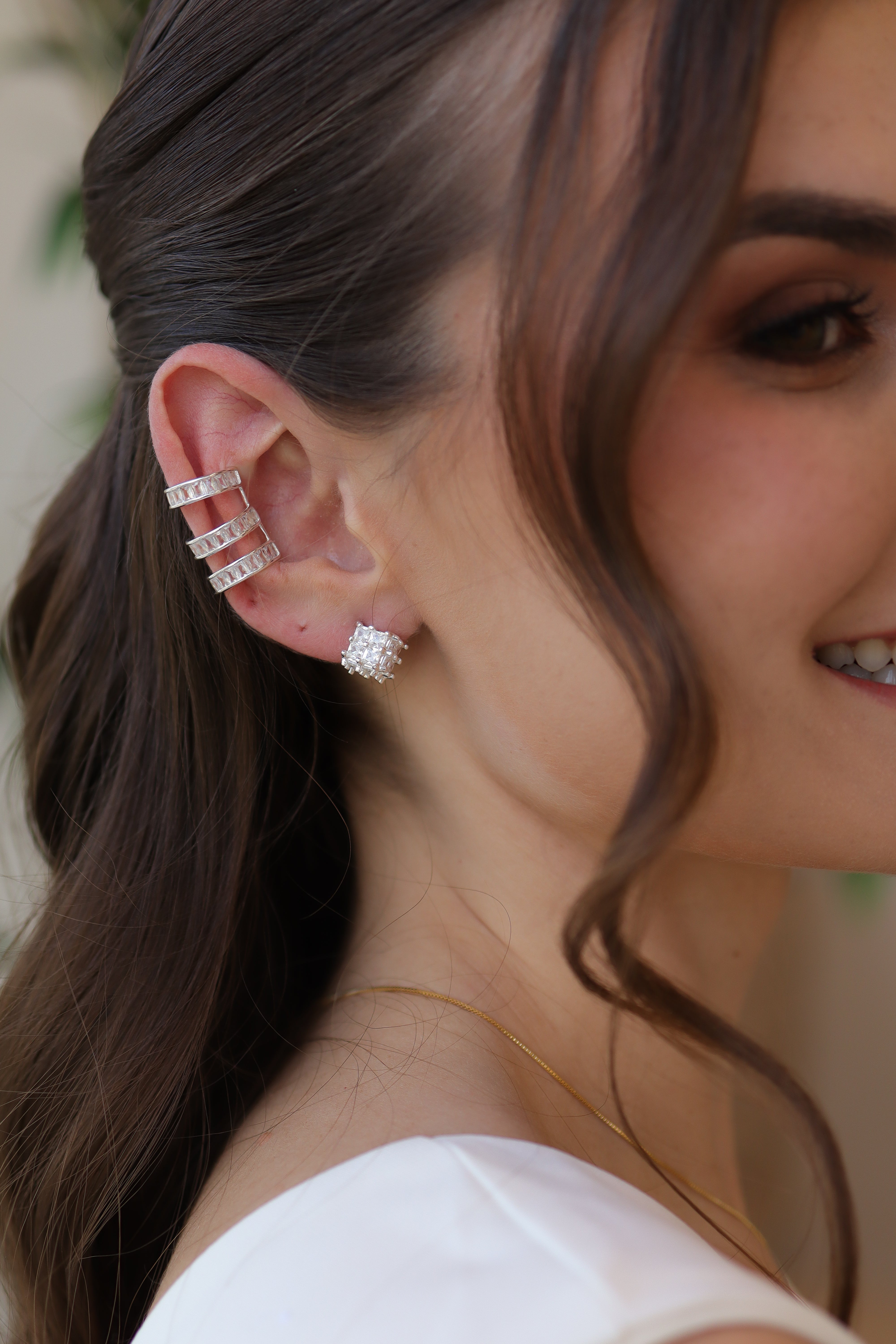 Piercing Zircônia Baguete