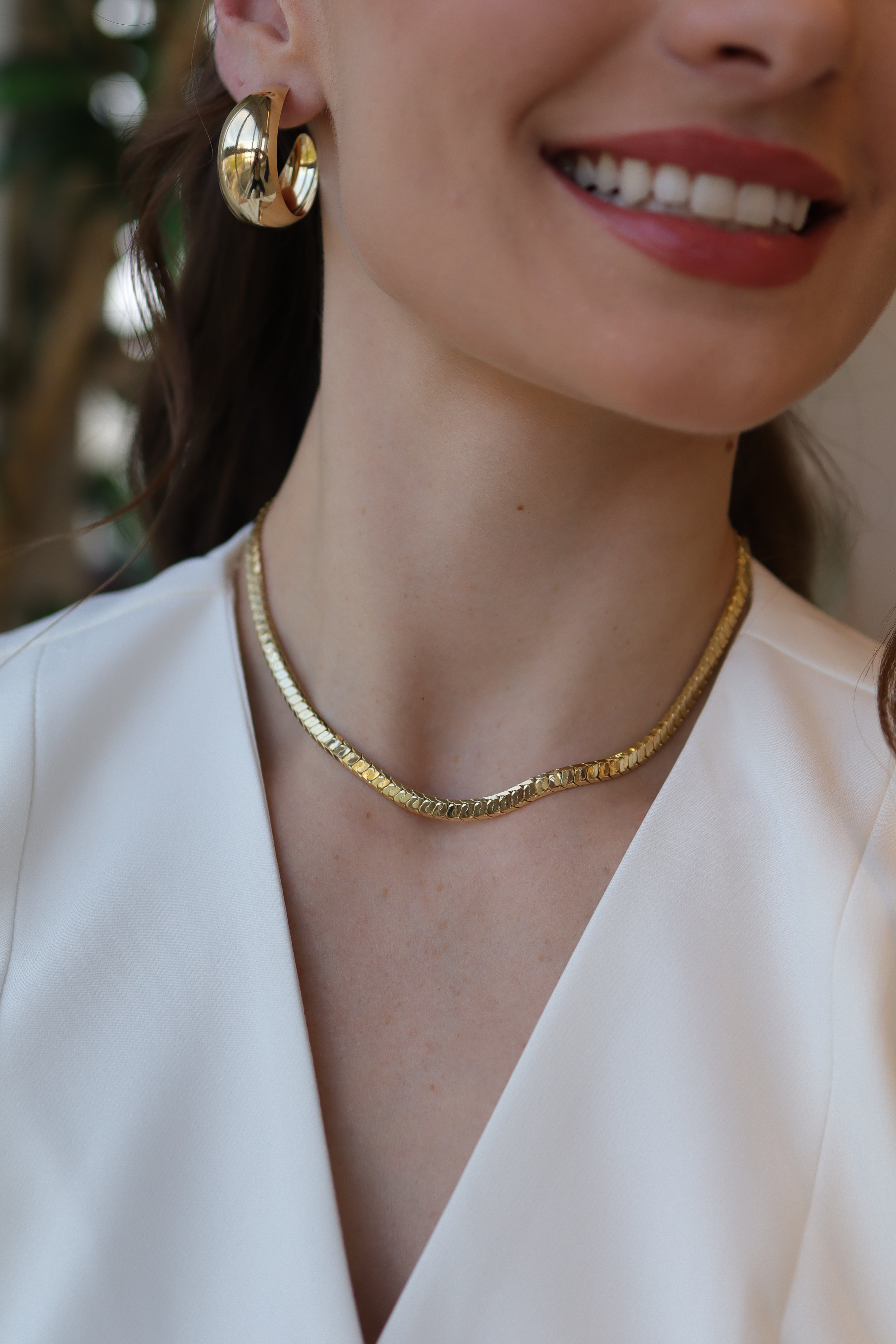 Colar Fita Espelhada