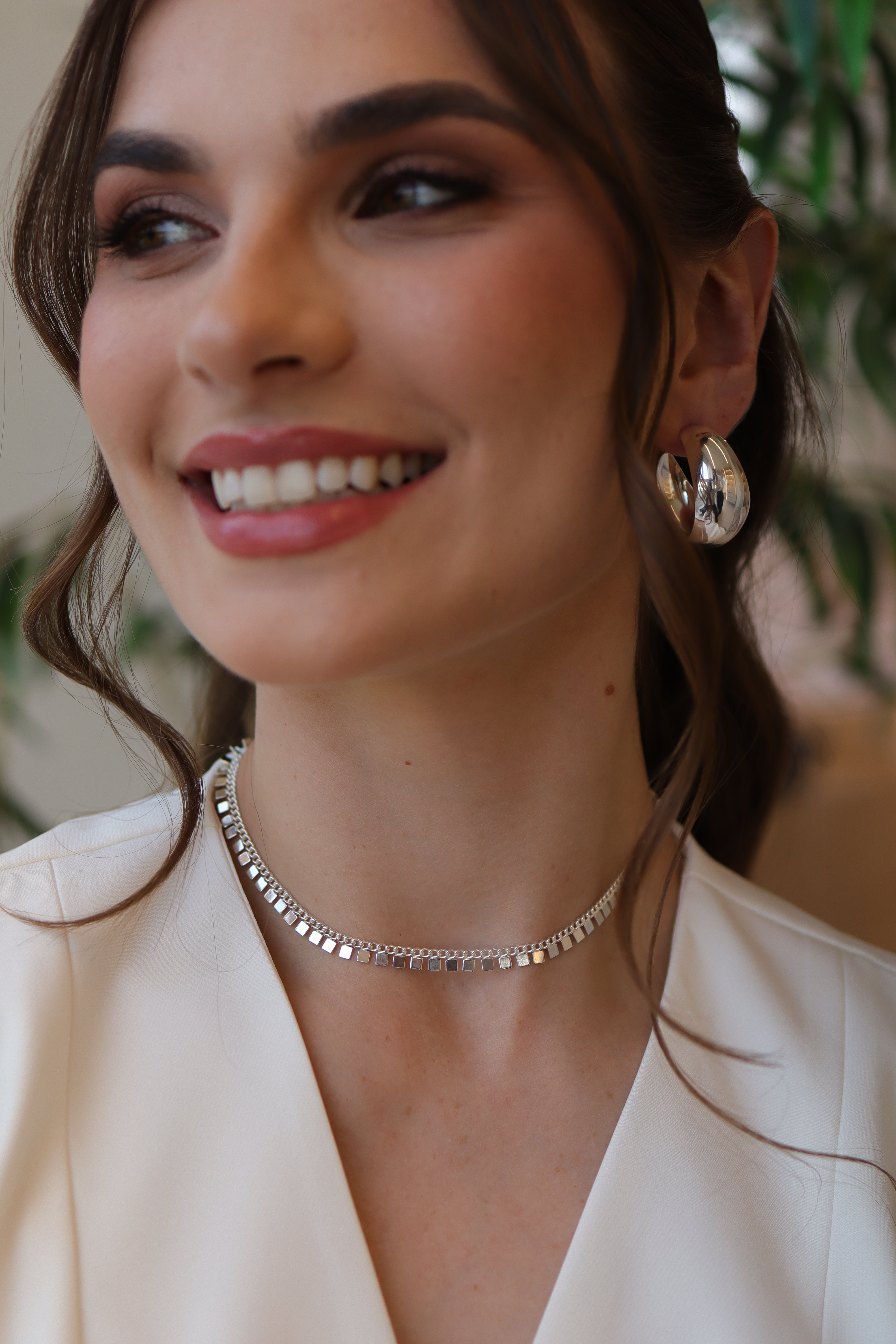 Colar Quadradinhos Liso