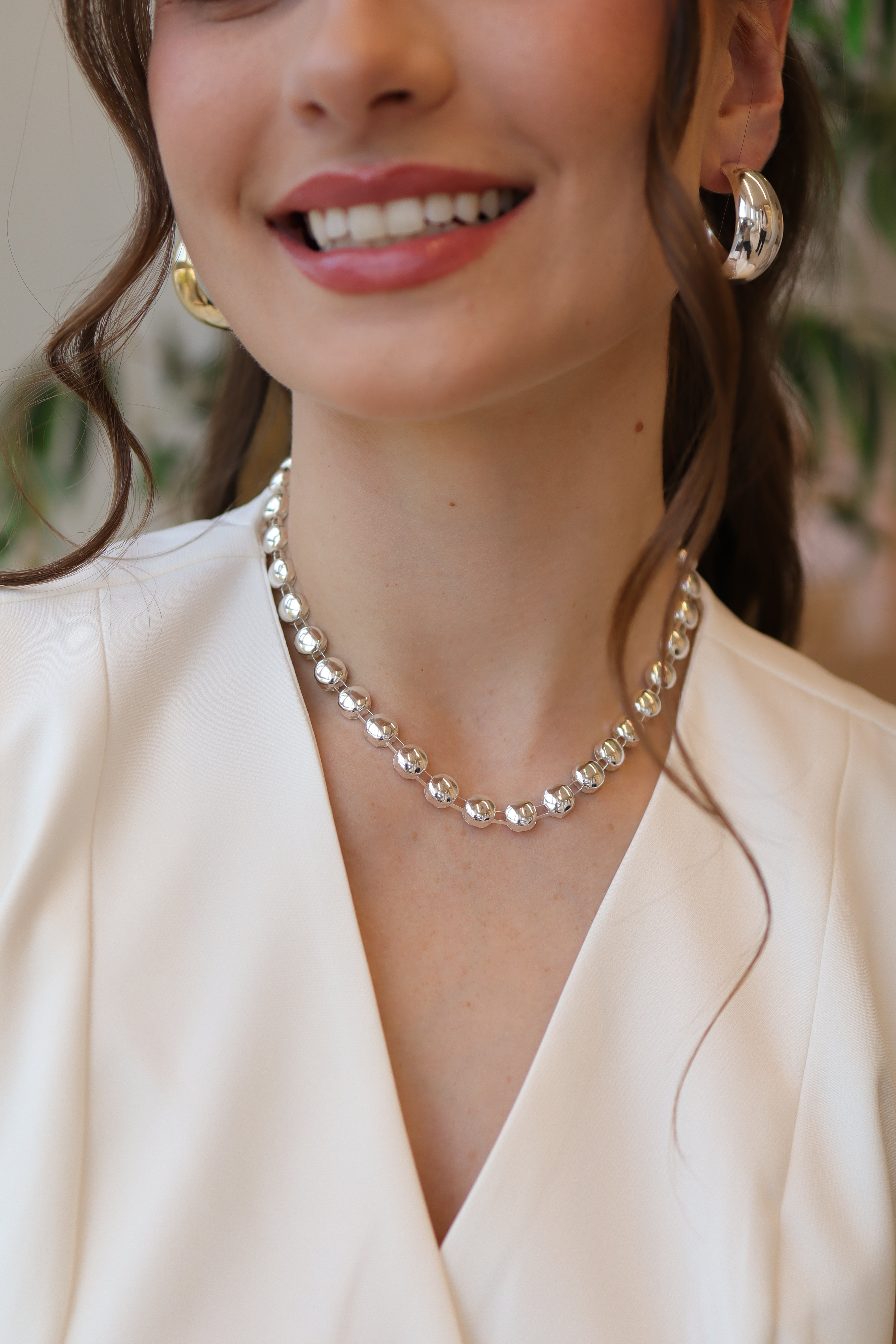 Colar Bolinhas Chapeadas