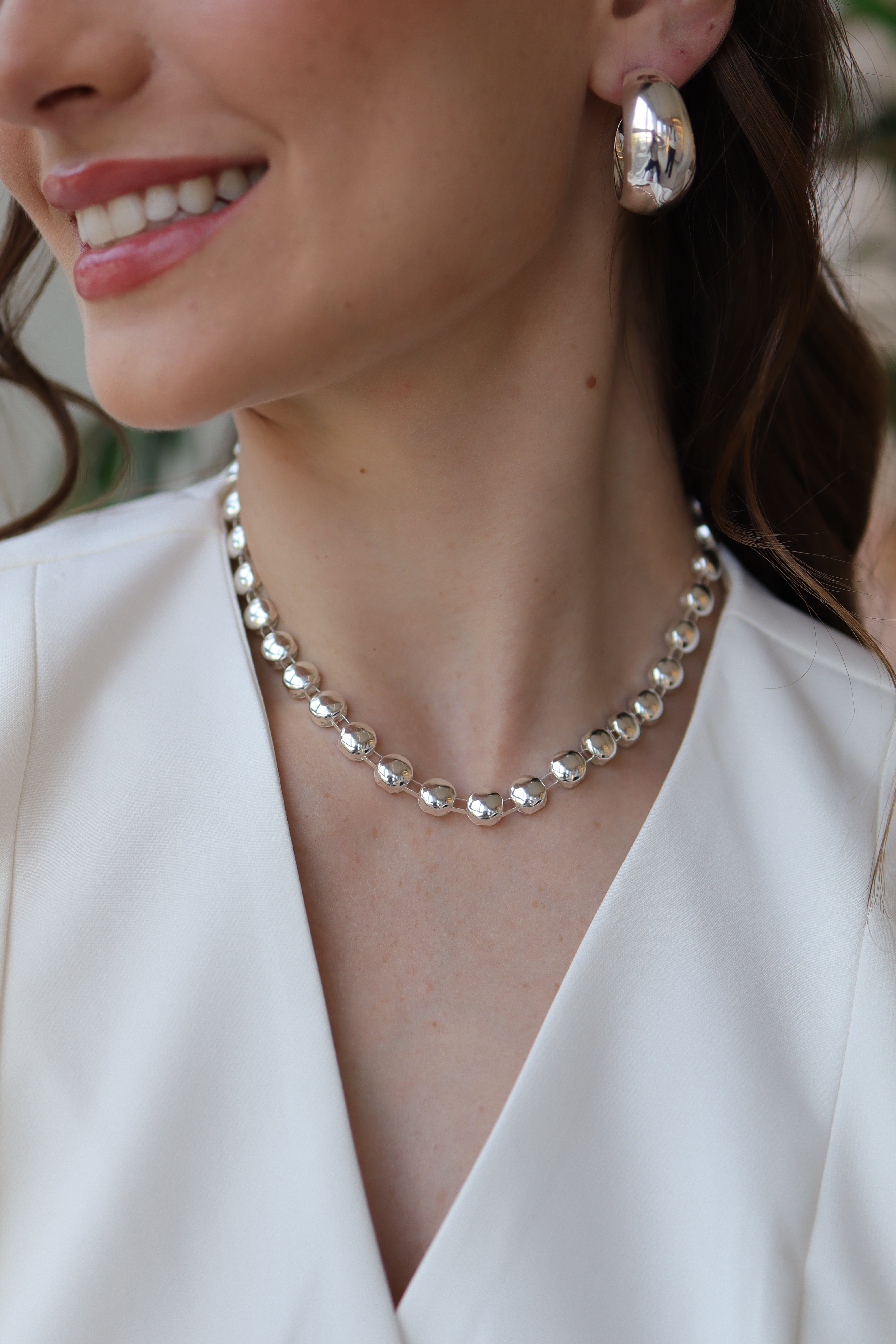 Colar Bolinhas Chapeadas