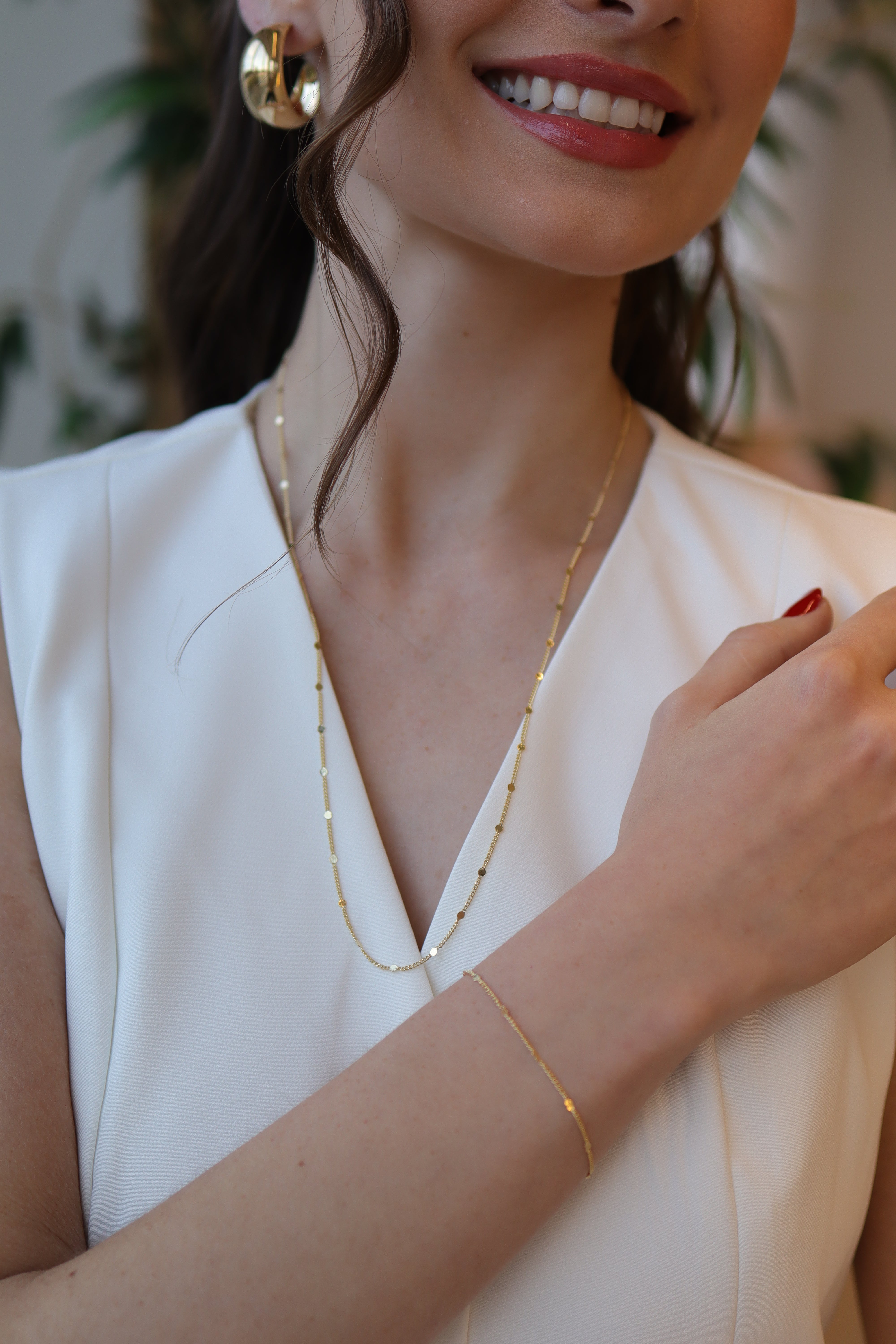 Colar Diamantado Longo