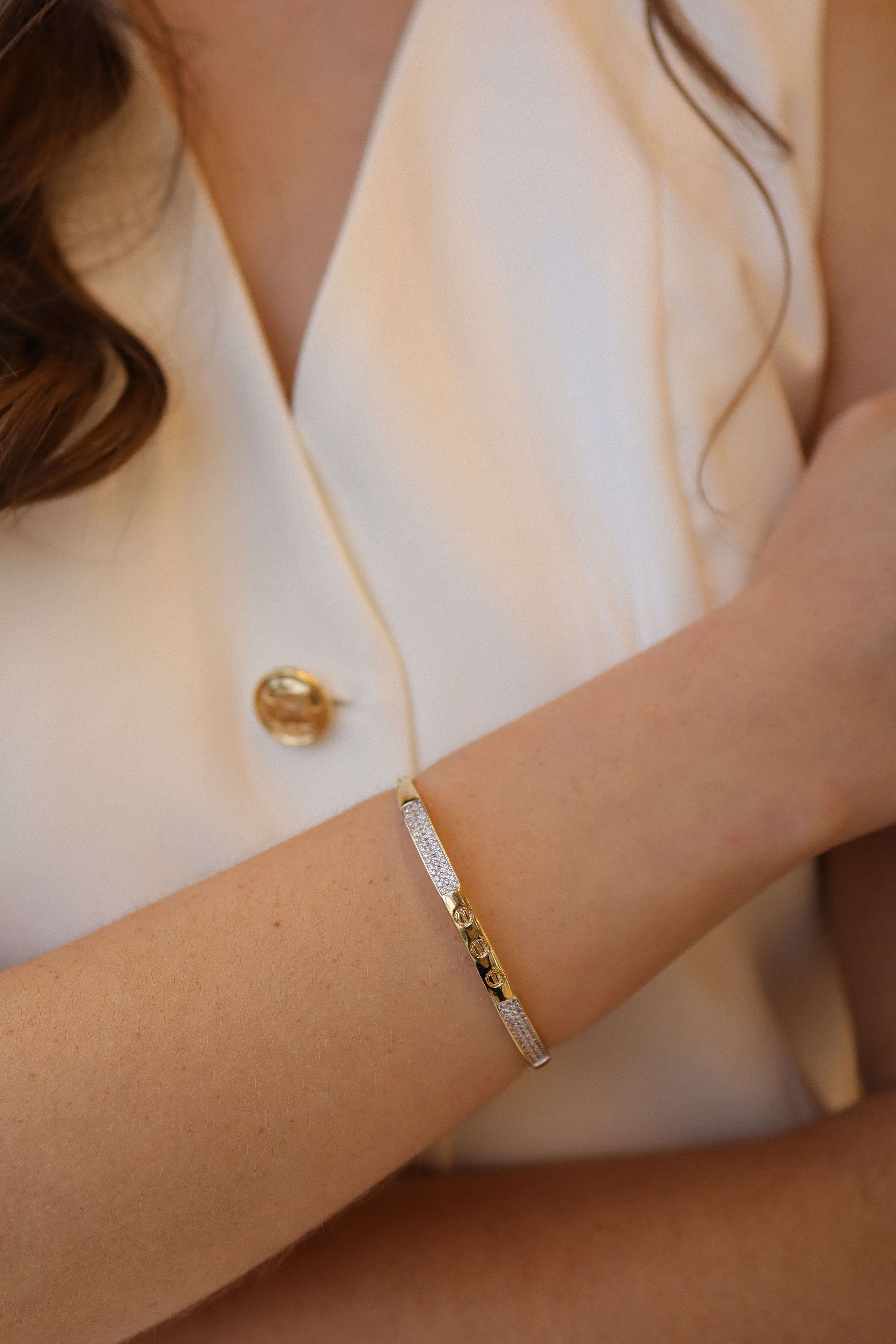 Bracelete Love Cravejado