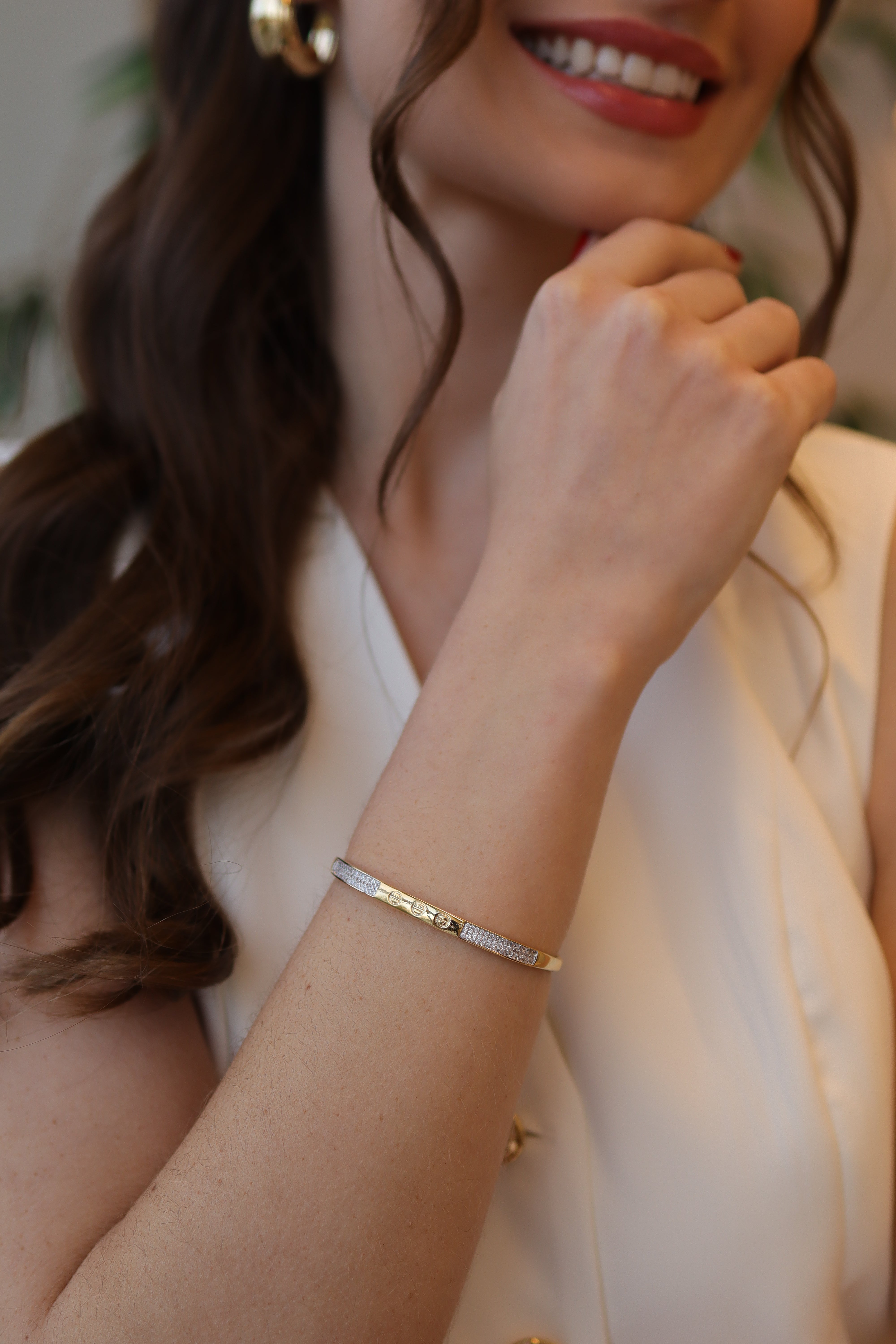 Bracelete Love Cravejado