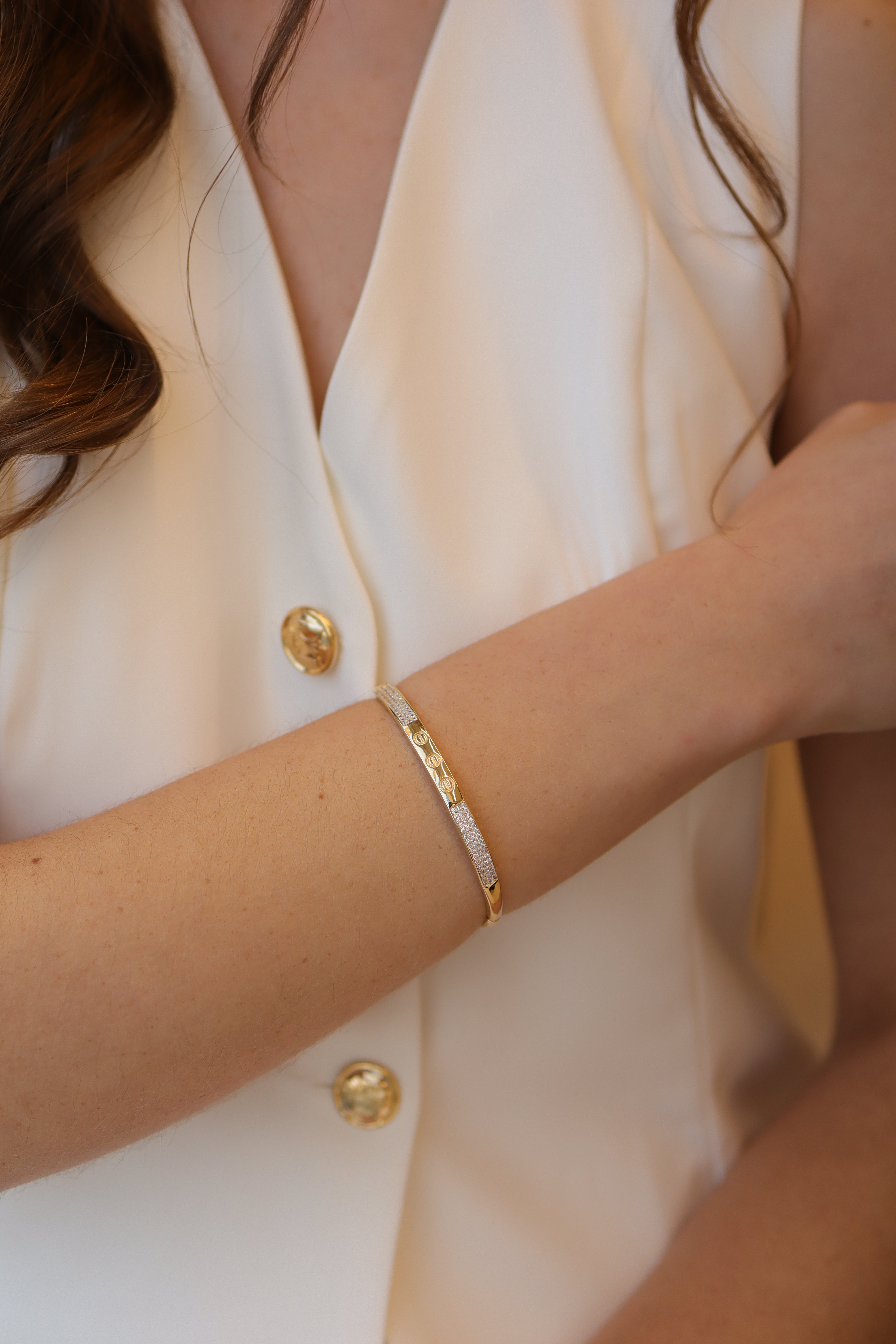 Bracelete Love Cravejado