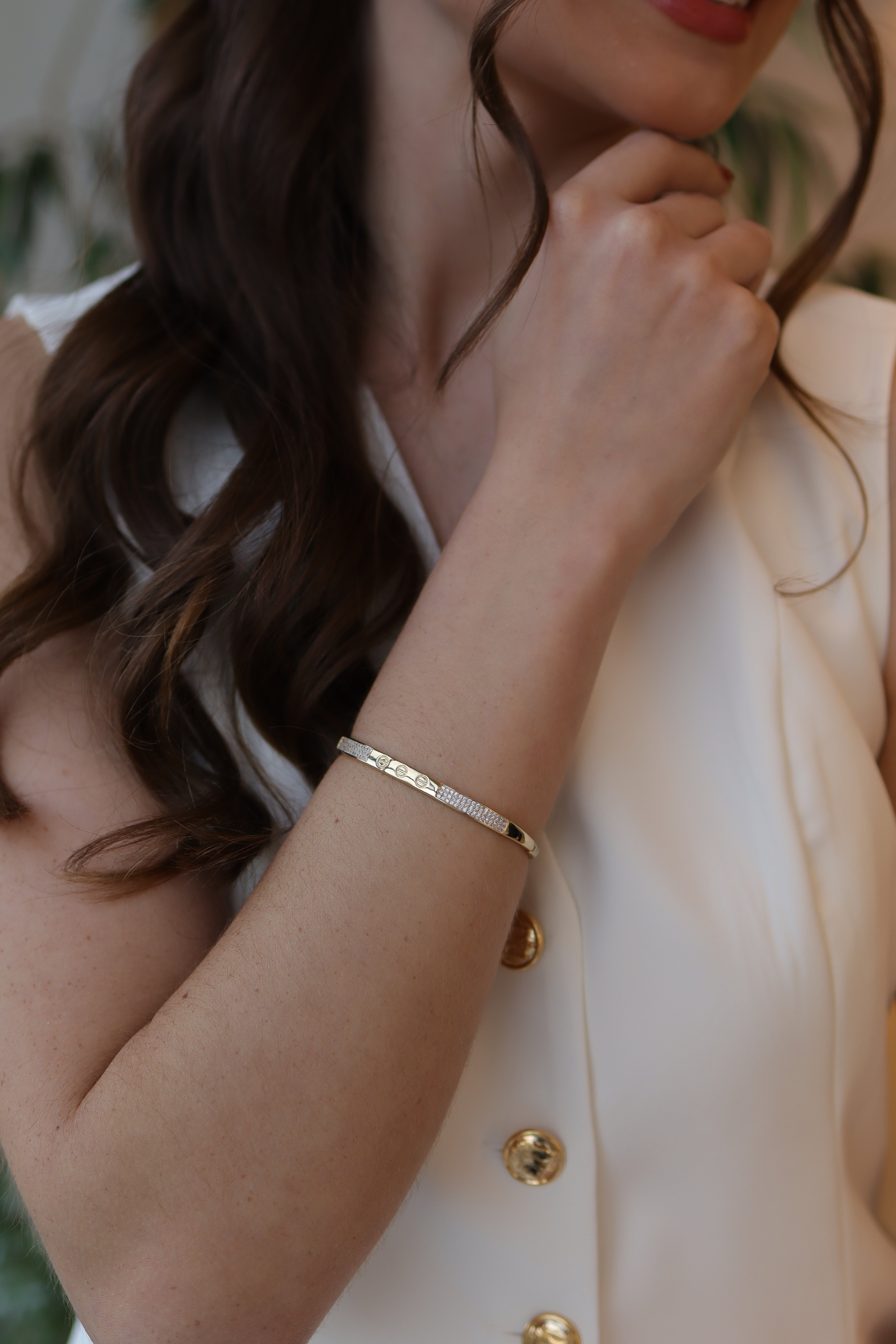 Bracelete Love Cravejado