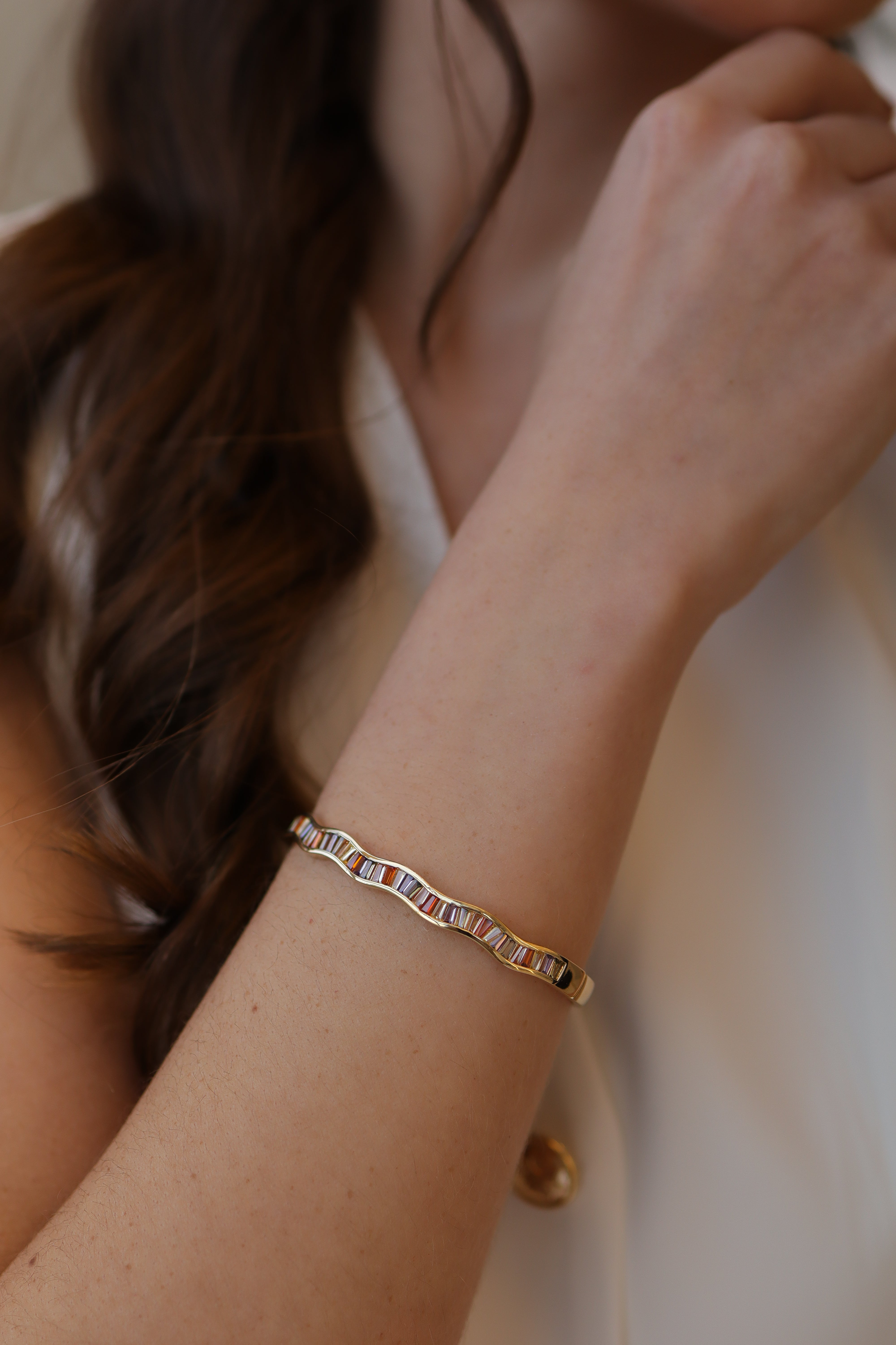 Bracelete Zircônia Baguete