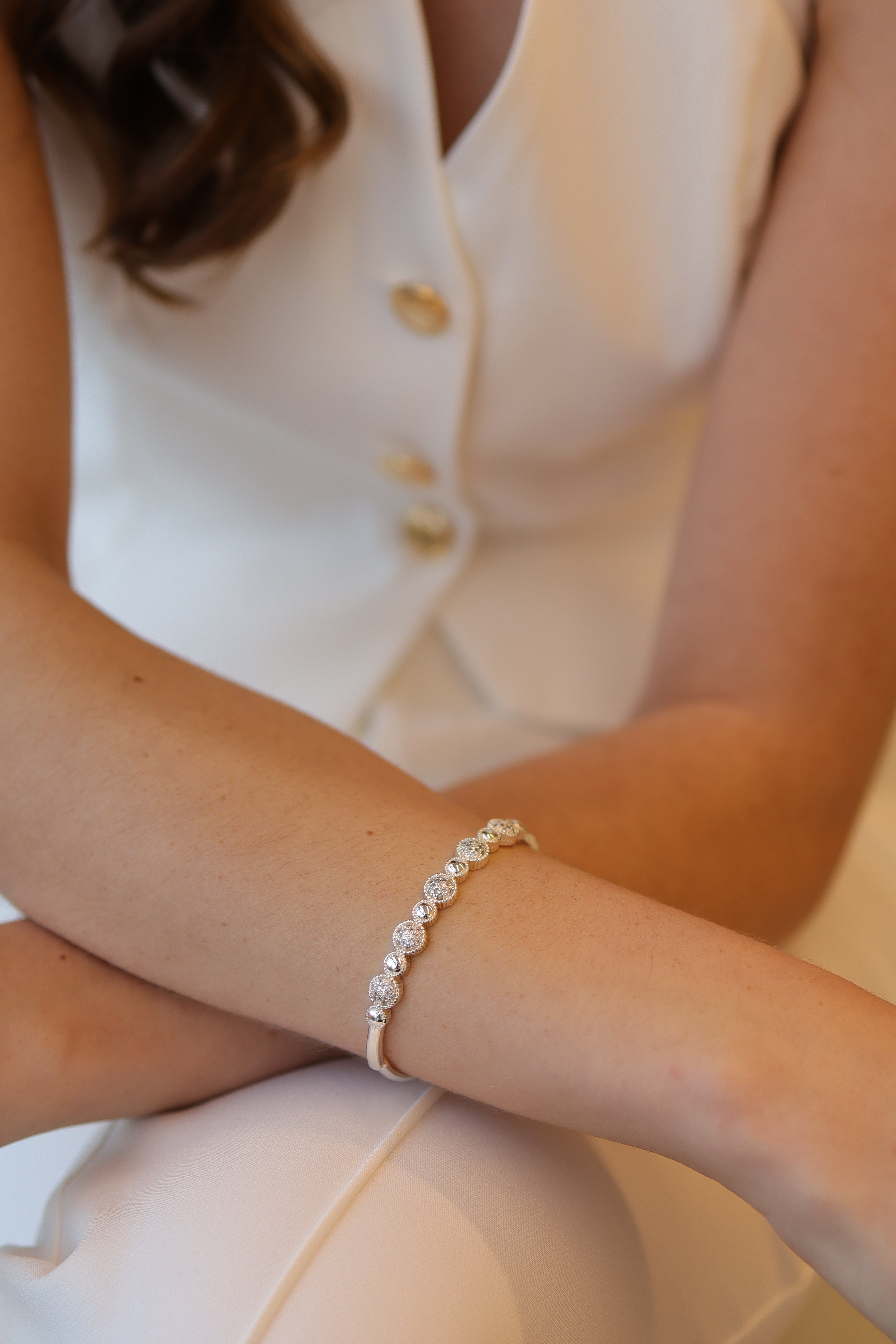 Bracelete Florzinha Trabalhado