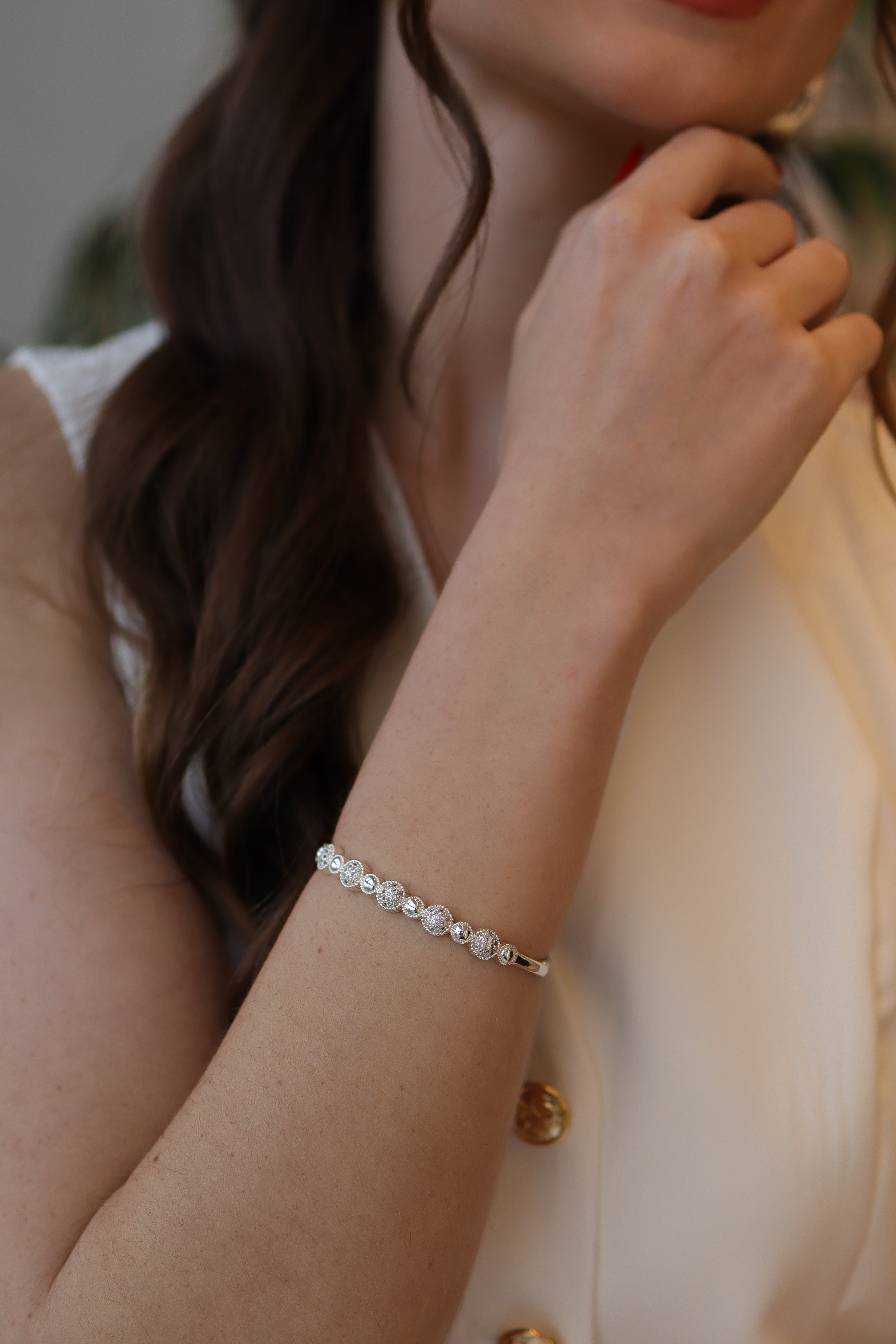 Bracelete Florzinha Trabalhado