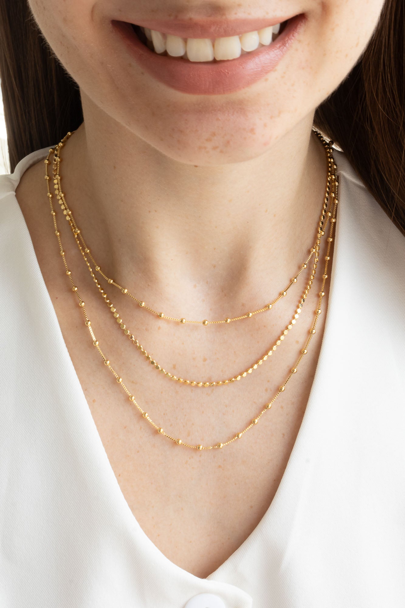 Colar Diamantado Dourado