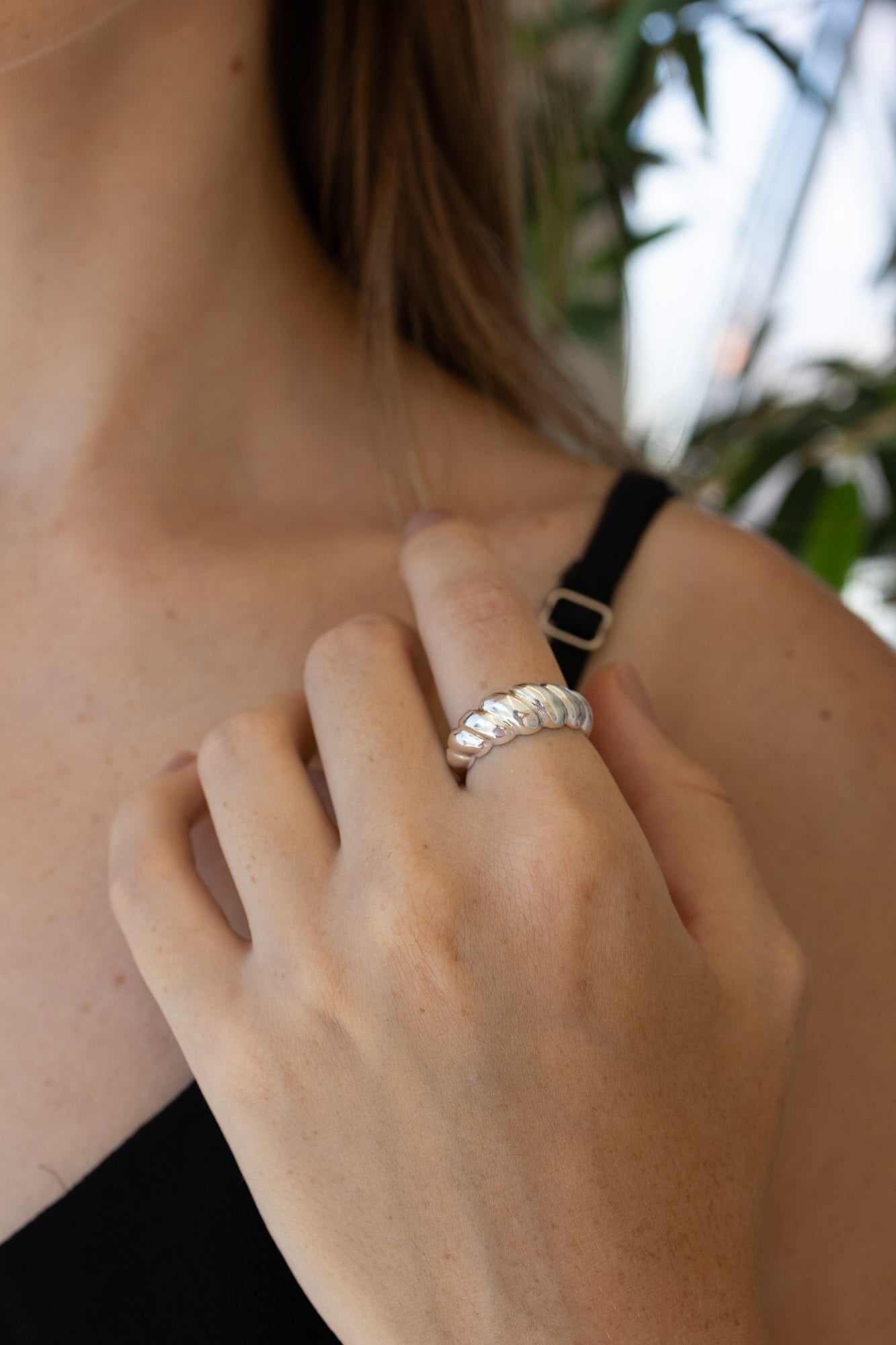 Anel Croissant Prata