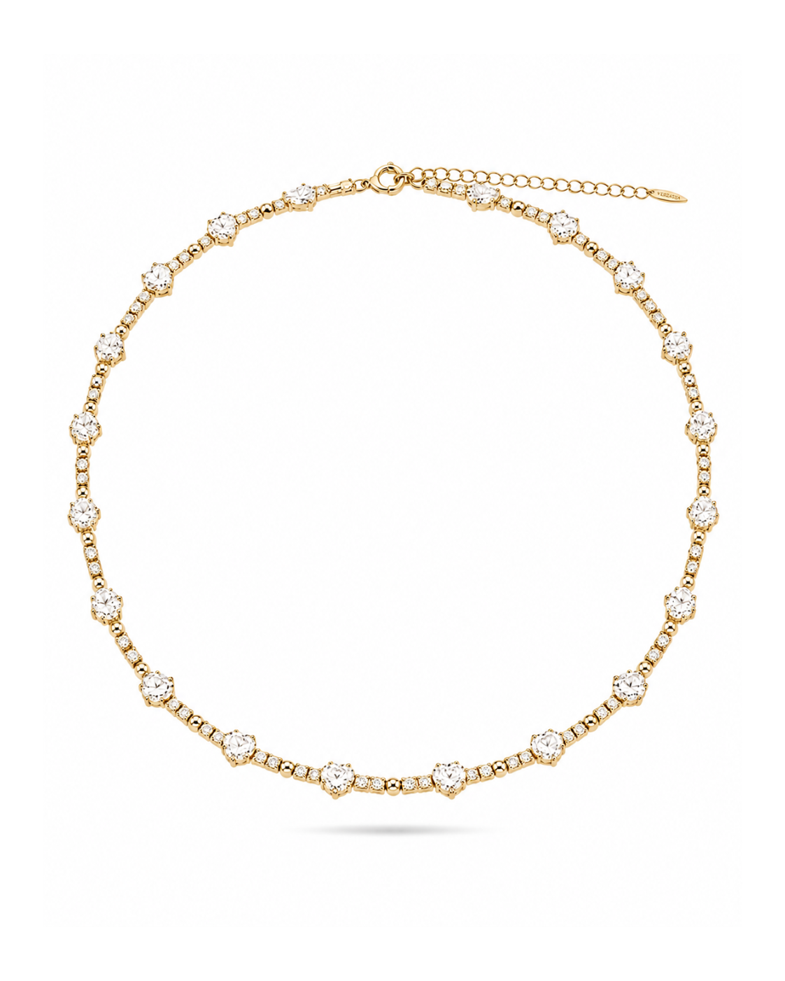 Choker Aro Corações Zircônia