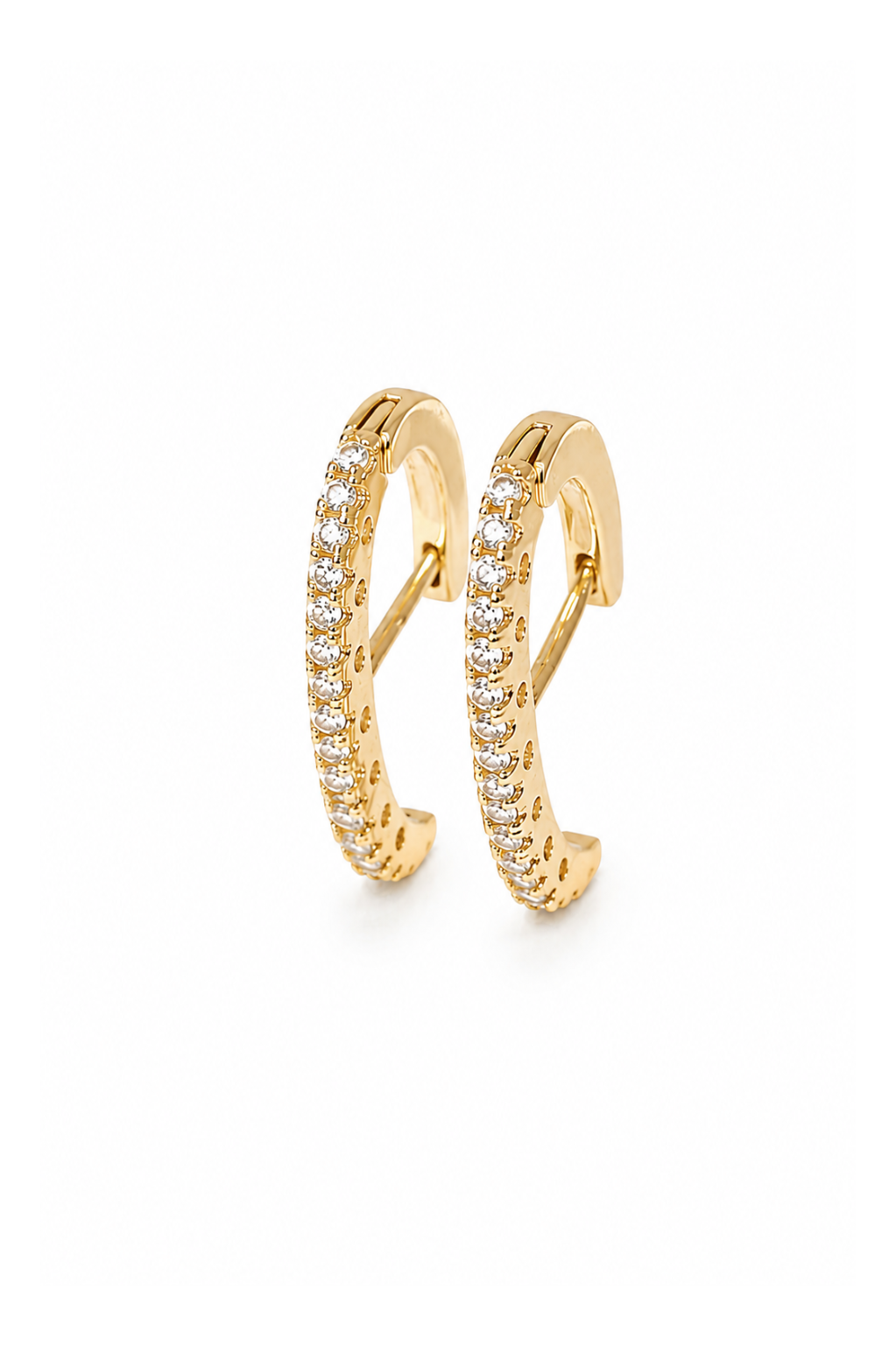 Brinco Earhook Cravejado Cristal