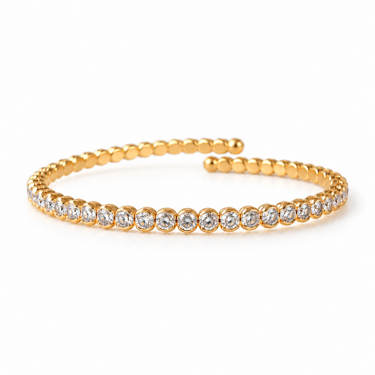 Bracelete Zirconias Redondas