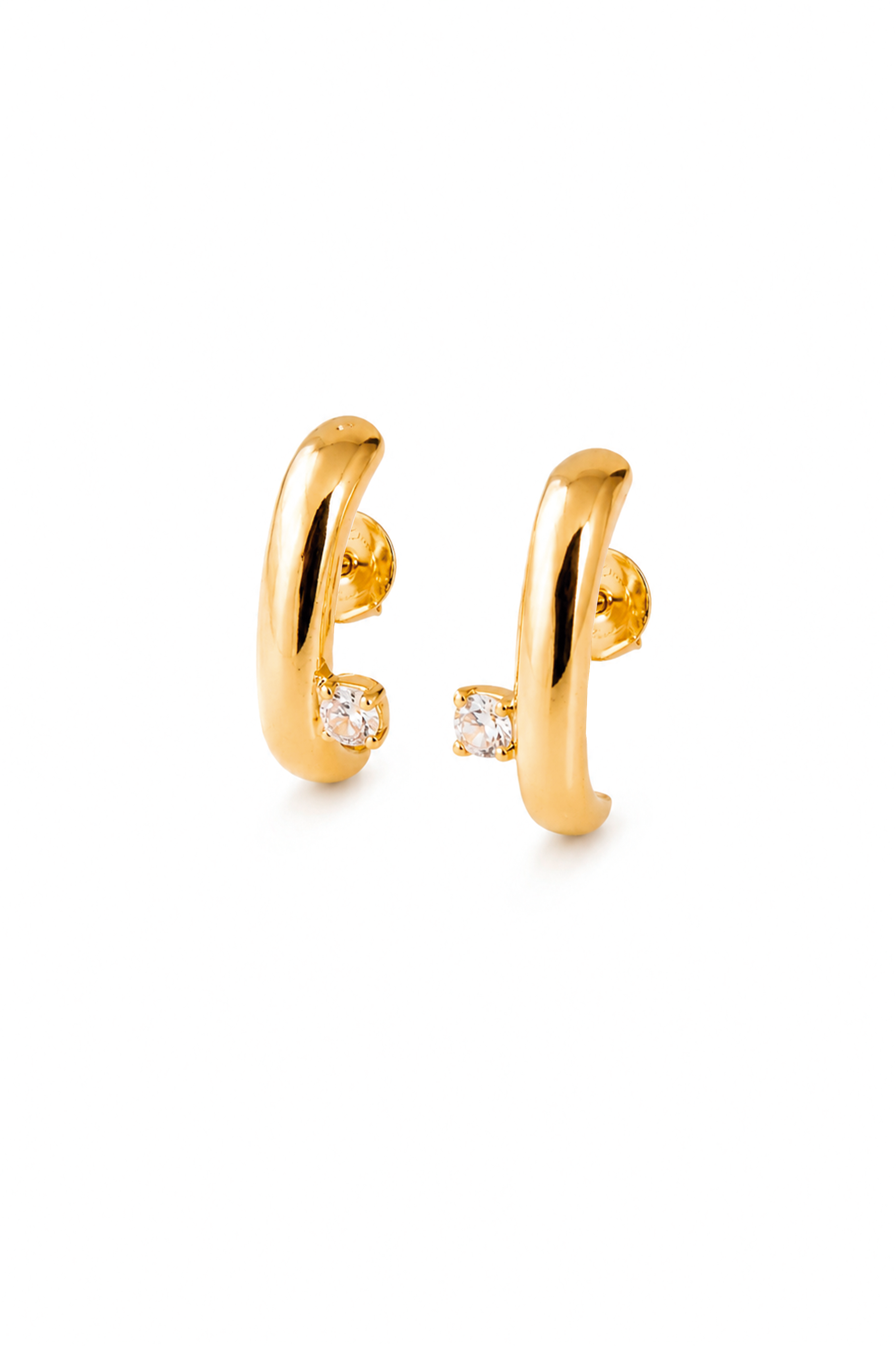 Brinco Earhook Liso Pontinho De Luz